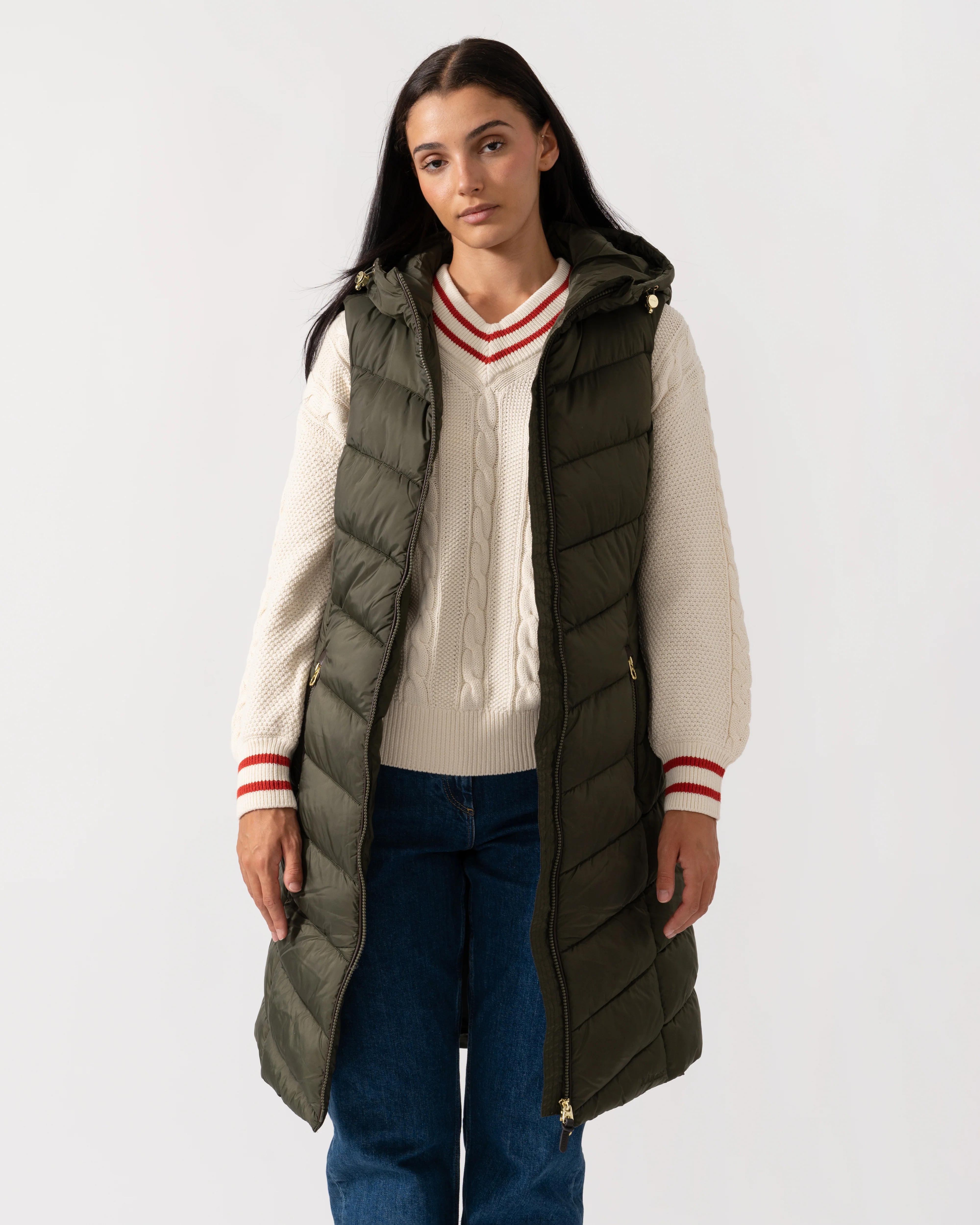 Joules Moorsdale Gilet Womens Gilets - Green - Image 3