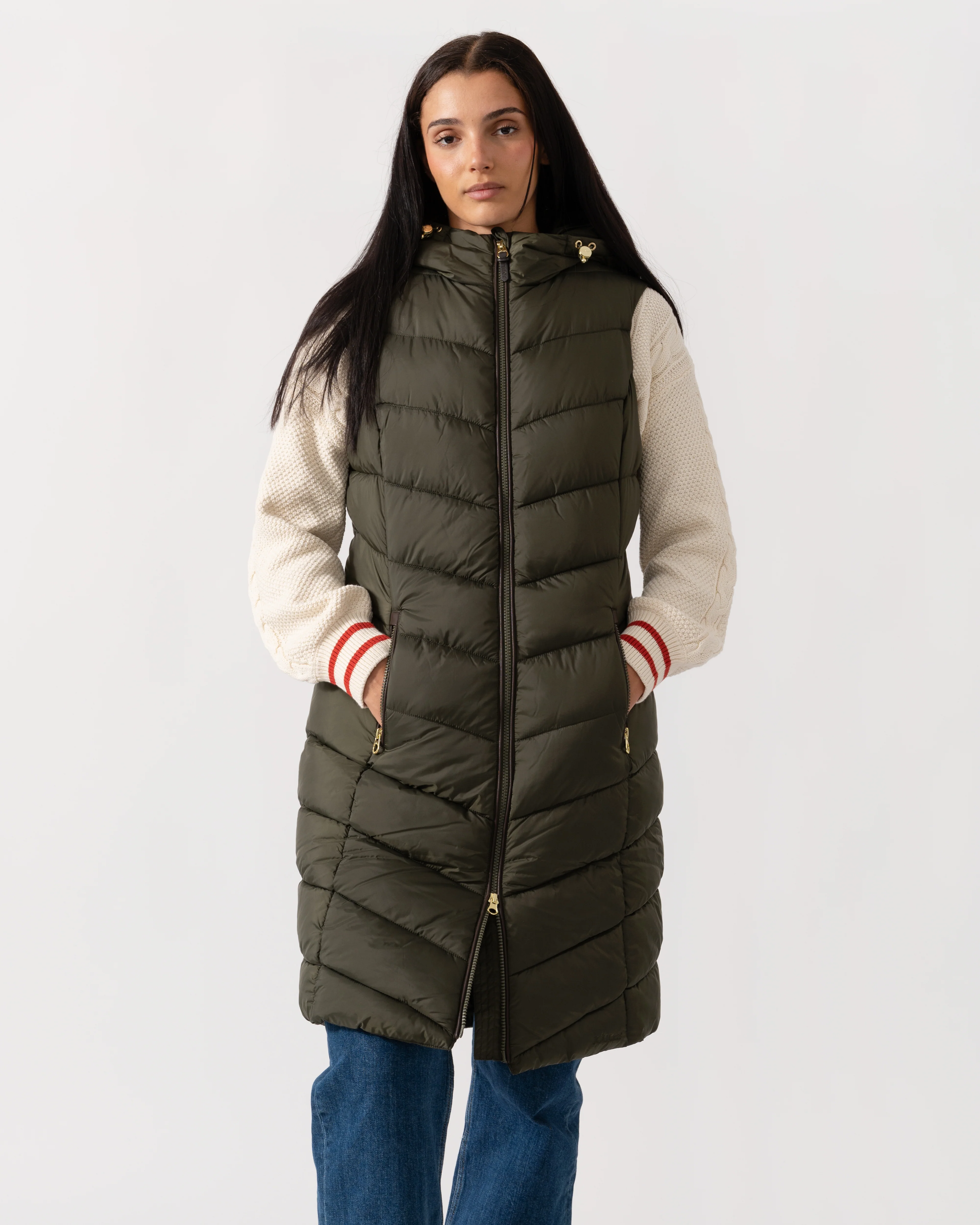 Joules Moorsdale Gilet Womens Gilets - Green - Image 4