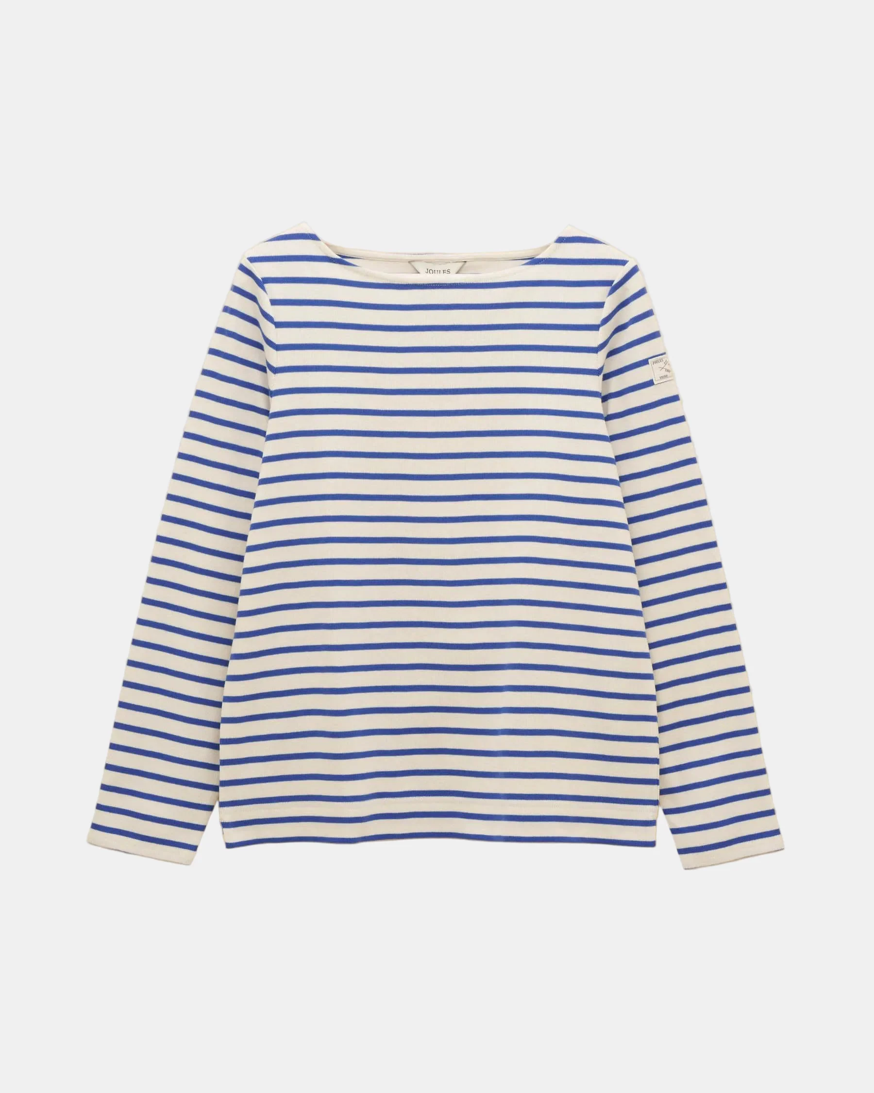 Joules New Harbour Womens Striped Breton Top - Blue/White Stripe - Image 5