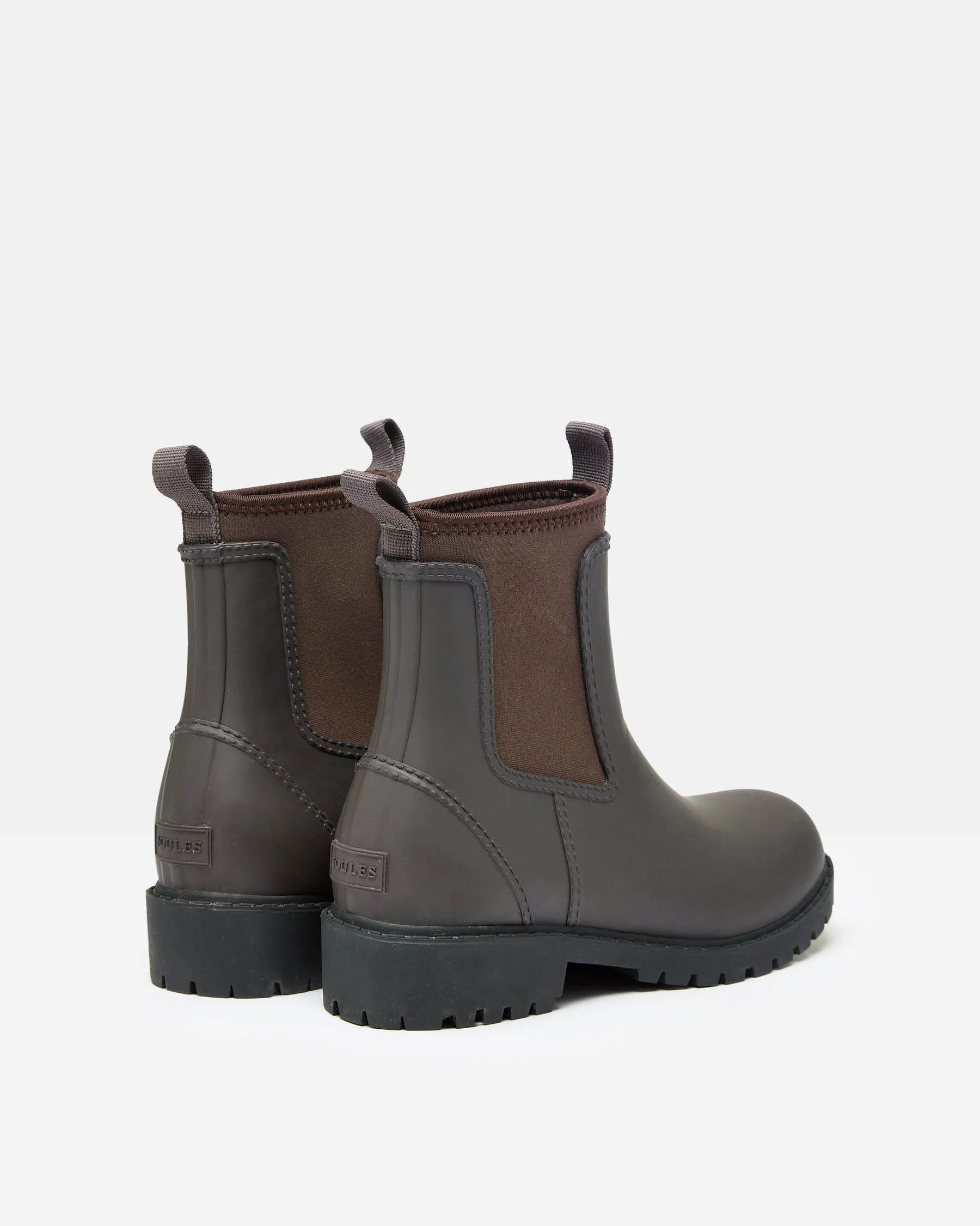 Joules Oakfield Womens Short Wellies - Chocolate Brown - Image 3