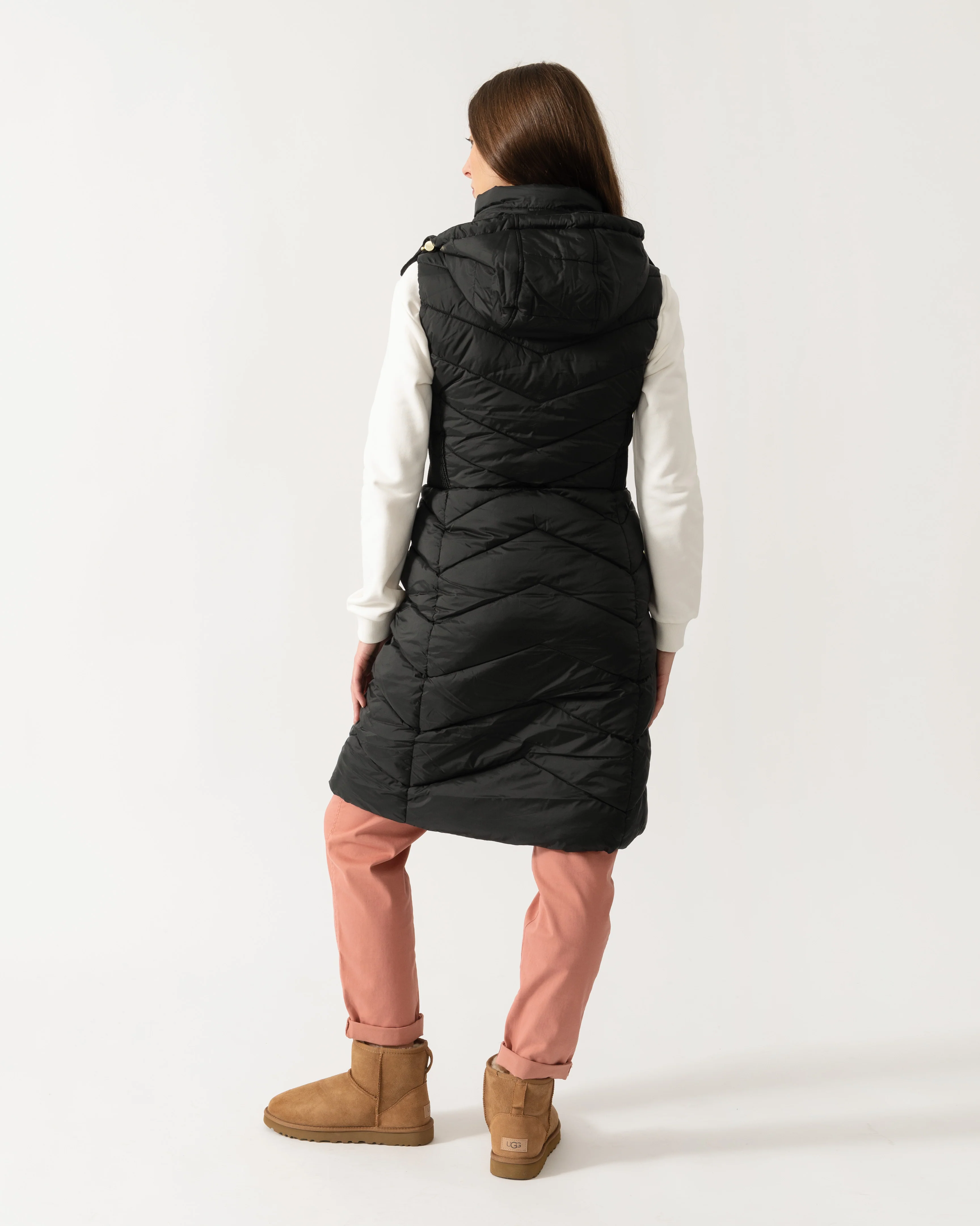 Joules Pembury Womens Long Gilet - Black - Image 3