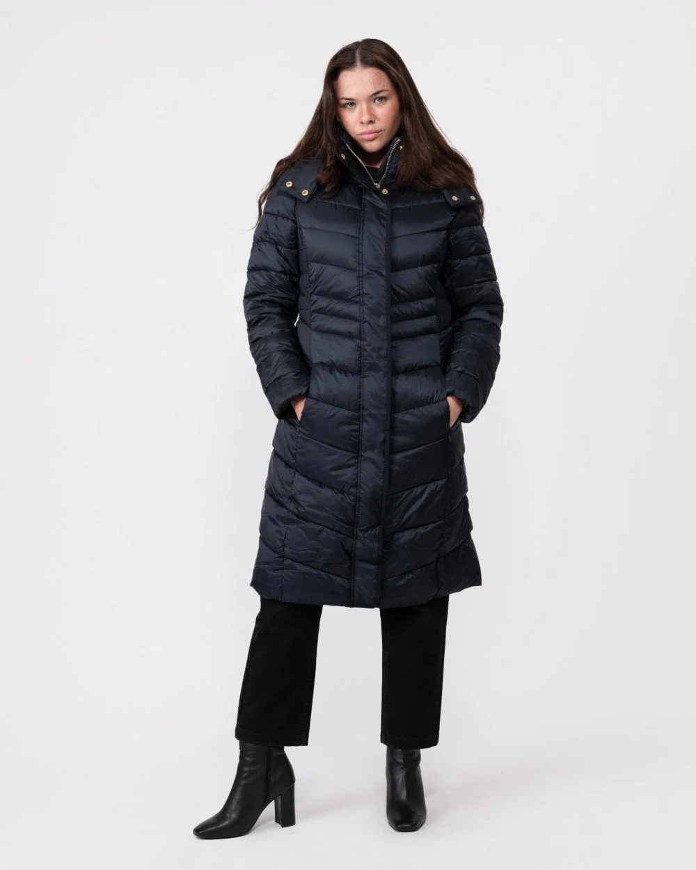 Joules Pembury Womens Long Padded Coat 222683 - Image 3