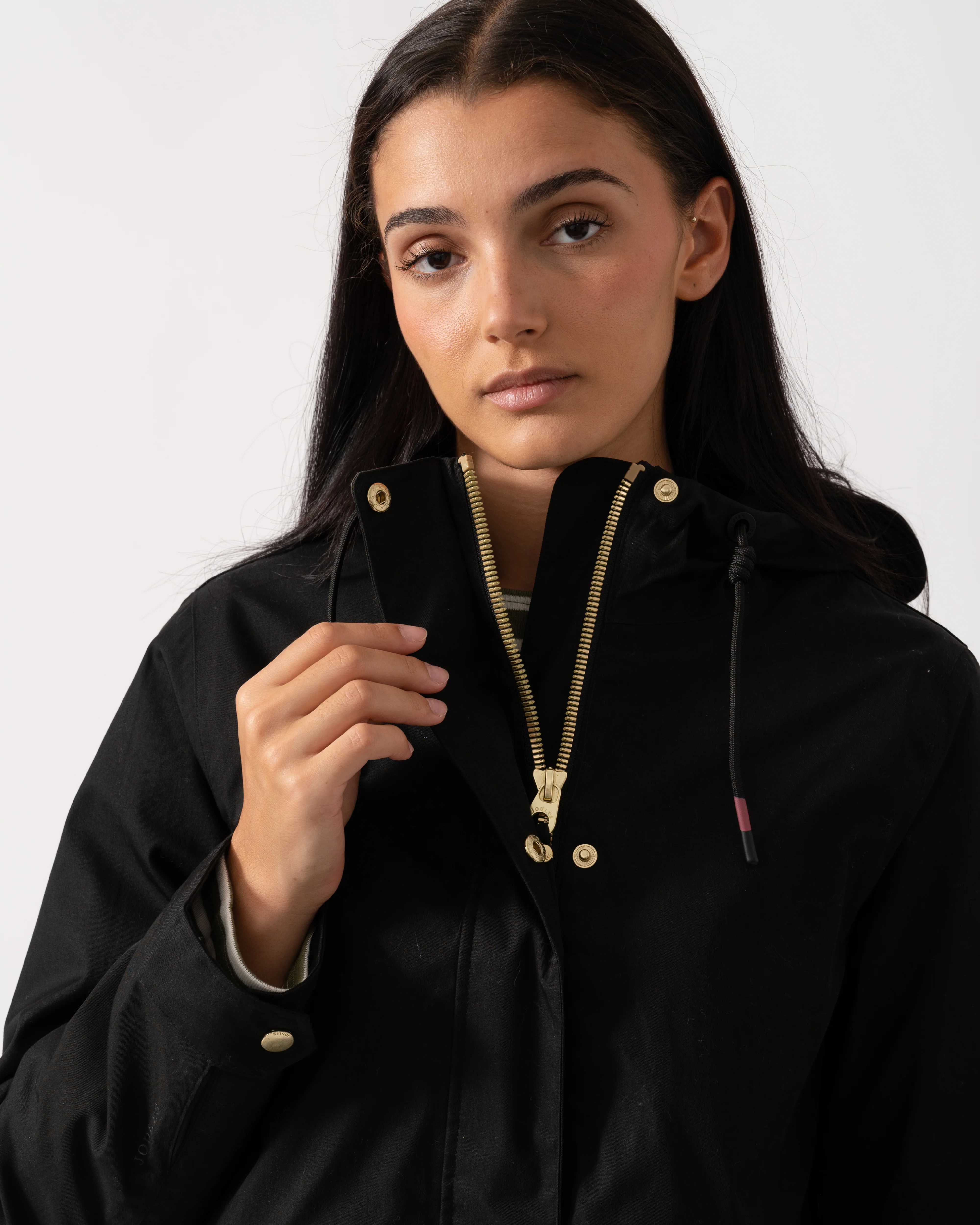 Joules Portwell Womens Raincoat - Black - Image 3