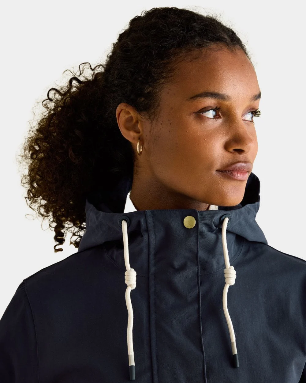 Joules Portwell Womens Raincoat - Navy - Image 3