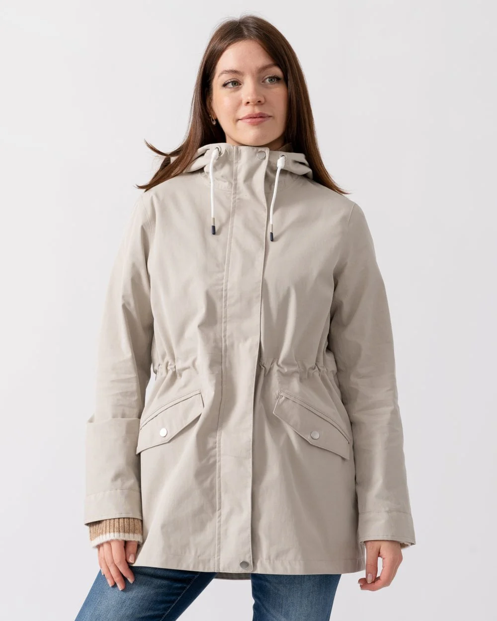 Joules Portwell Womens Raincoat - Neutral