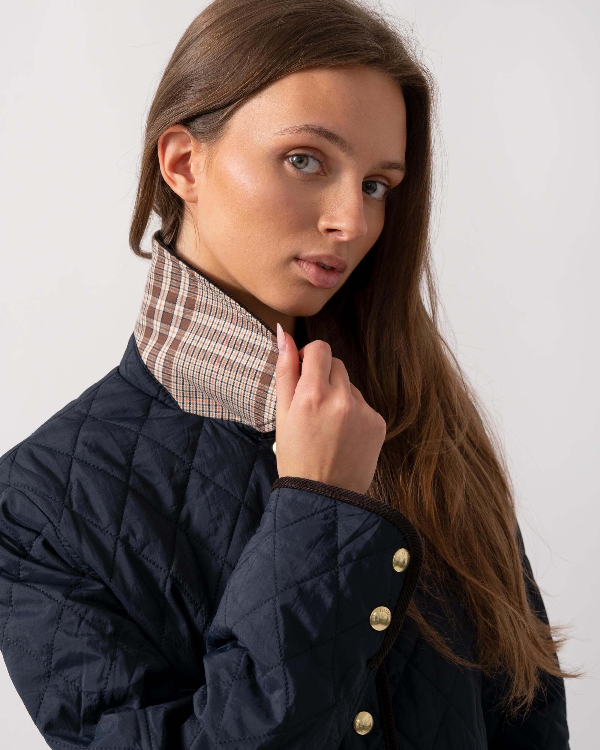 Joules Quinn Womens Quilted Jacket - Navy - Image 6