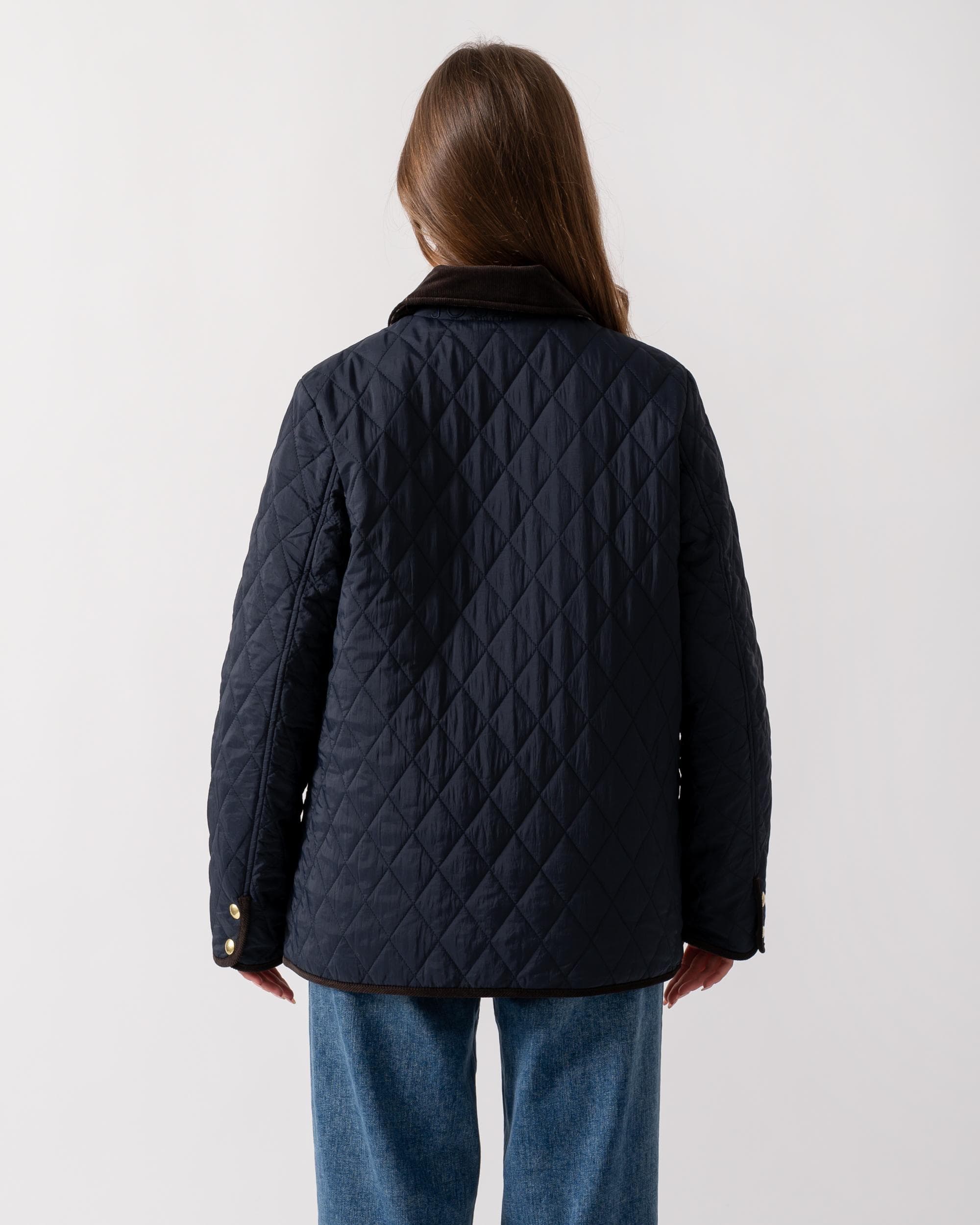 Joules Quinn Womens Quilted Jacket - Navy - Image 7