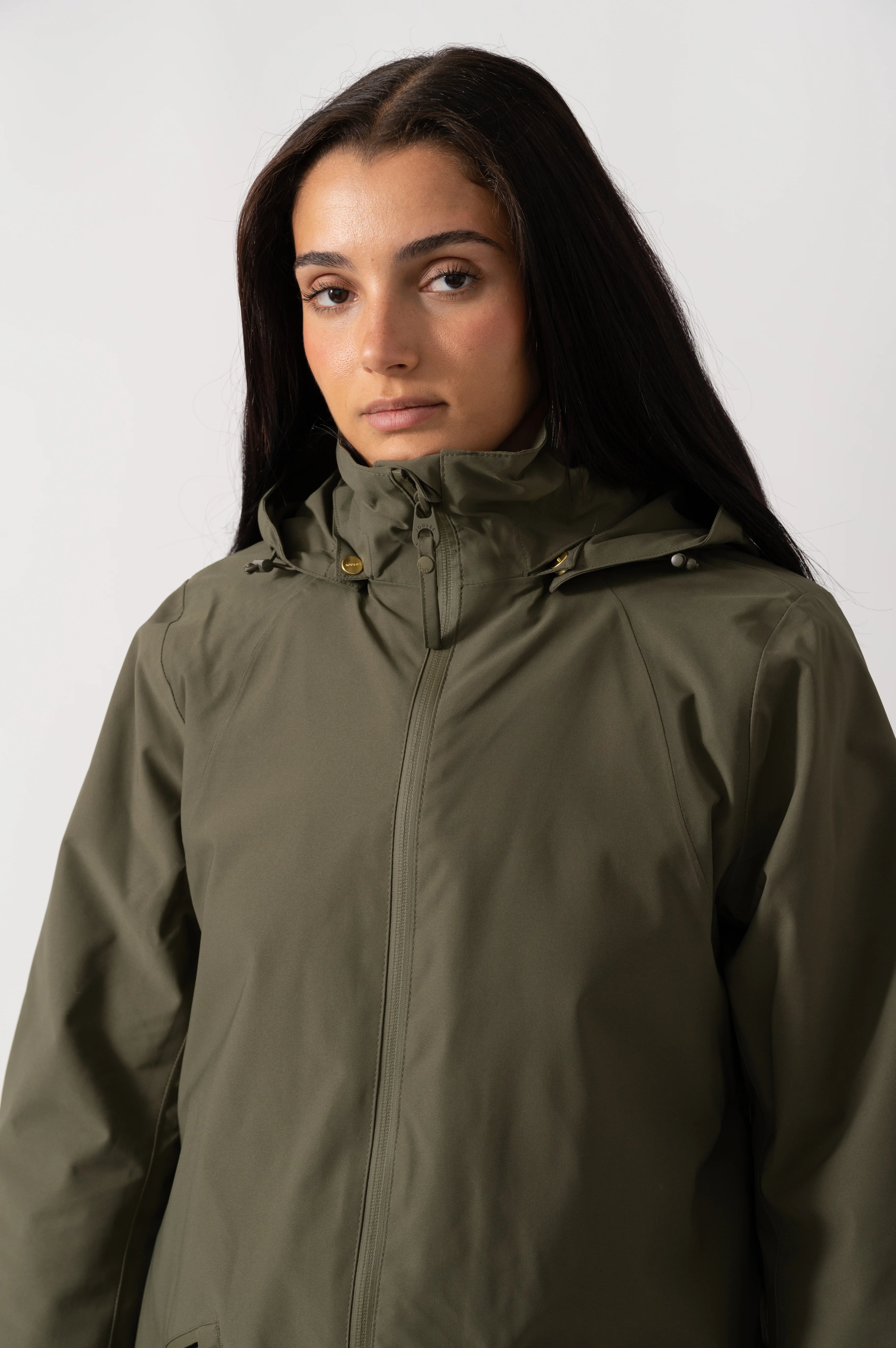 Joules Rainaway Womens Raincoat - Green Grapeleaf - Image 5