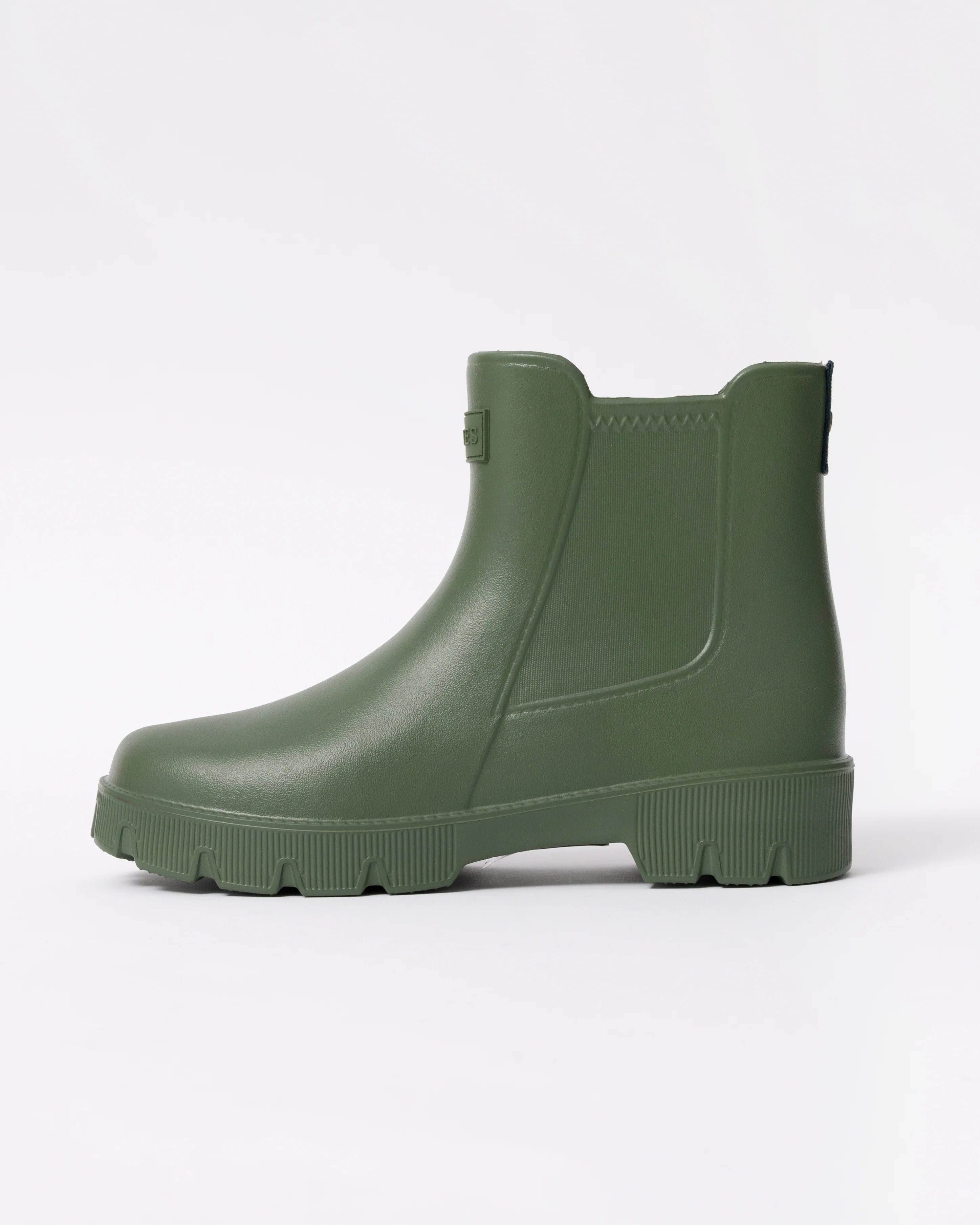 Joules Raindance Womens Short Wellies - Khaki Green - Image 2