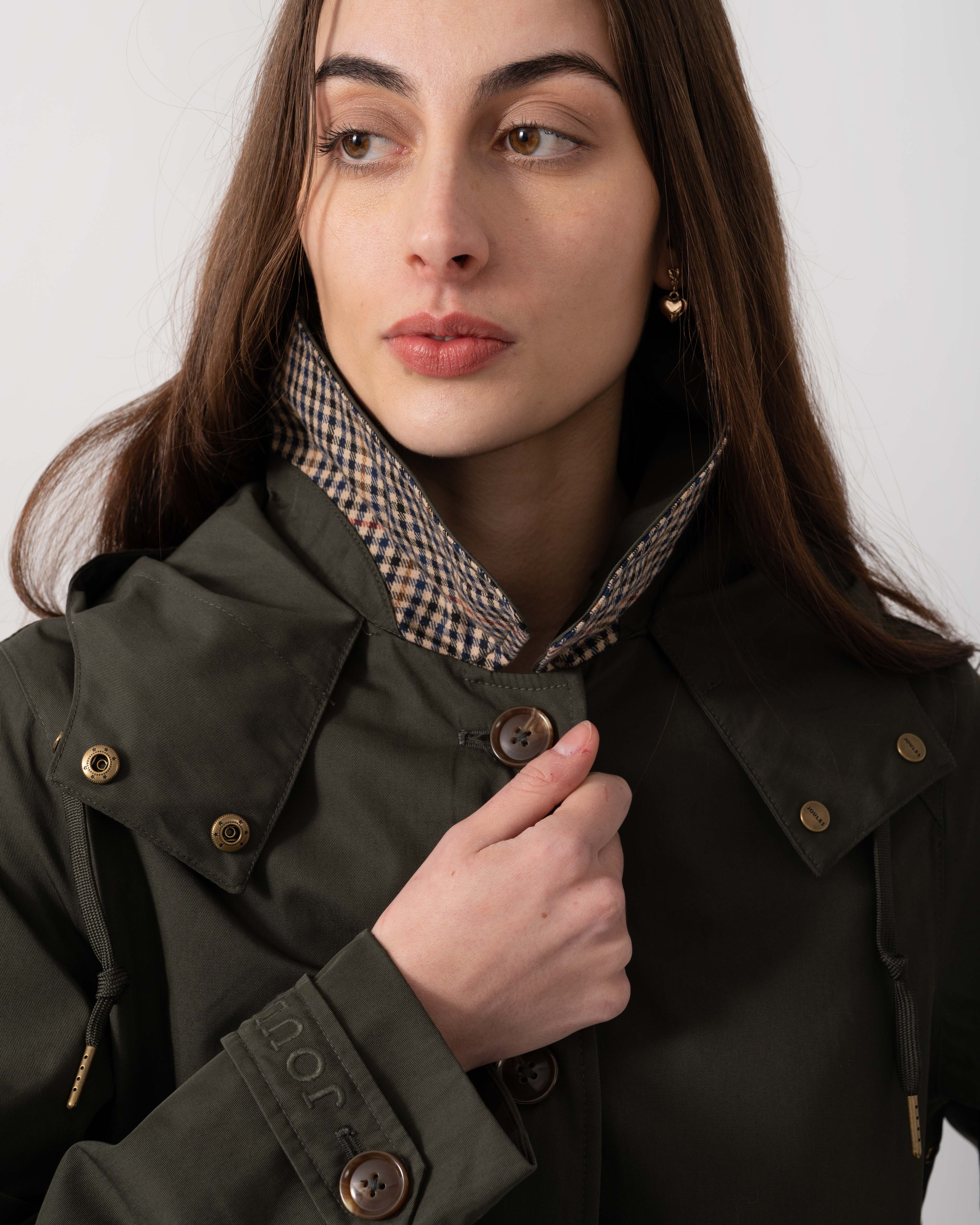 Joules Rainmore Womens Jacket - Green - Image 2