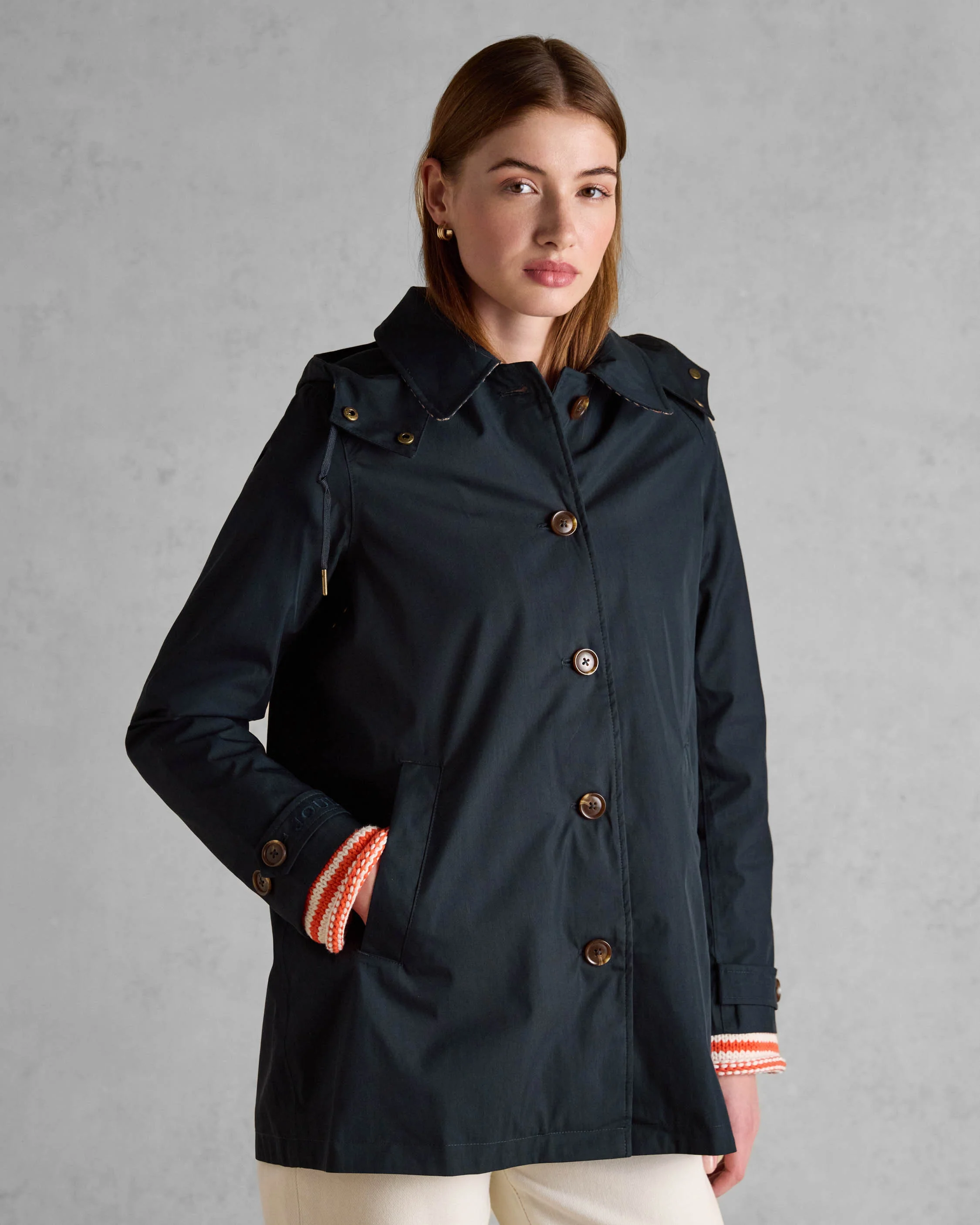 Joules Rainmore Womens Jacket - Navy - Image 5