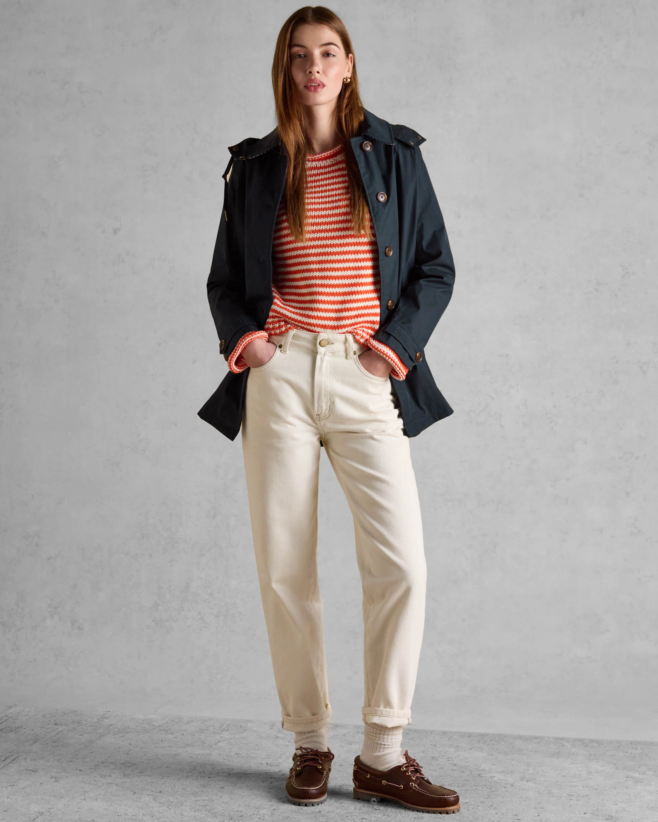 Joules Rainmore Womens Jacket - Navy - Image 6