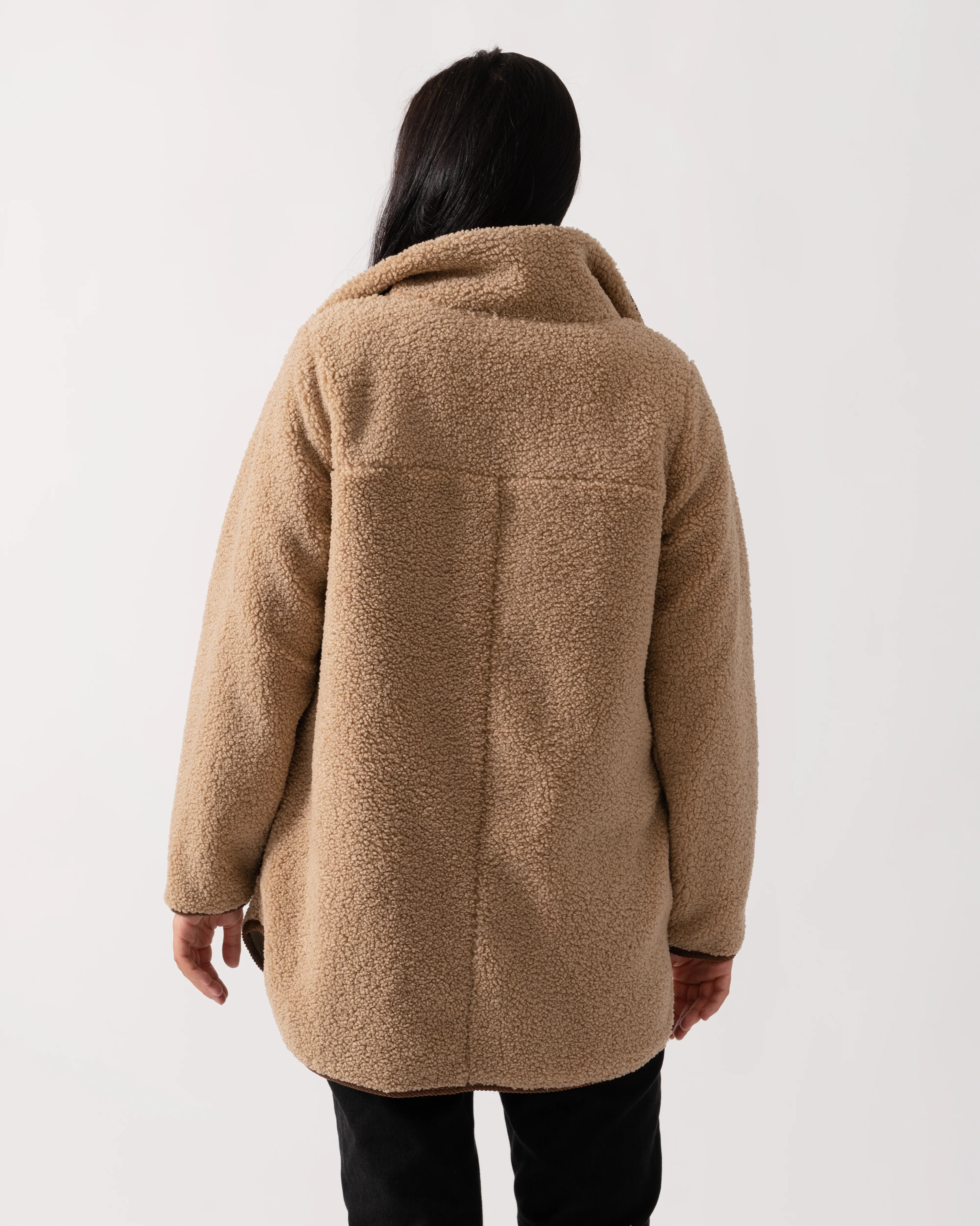 Joules Sadie Longline Jacket - Neutral - Image 4