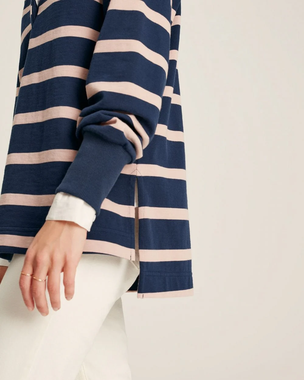 Joules Sammie Womens Striped Rugby Shirt 222468 - Image 4