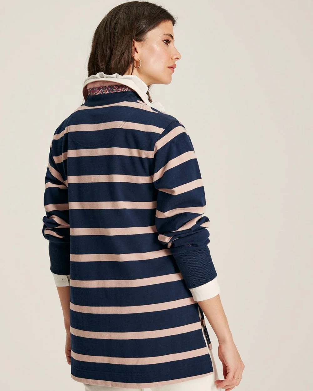 Joules Sammie Womens Striped Rugby Shirt 222468 - Image 5
