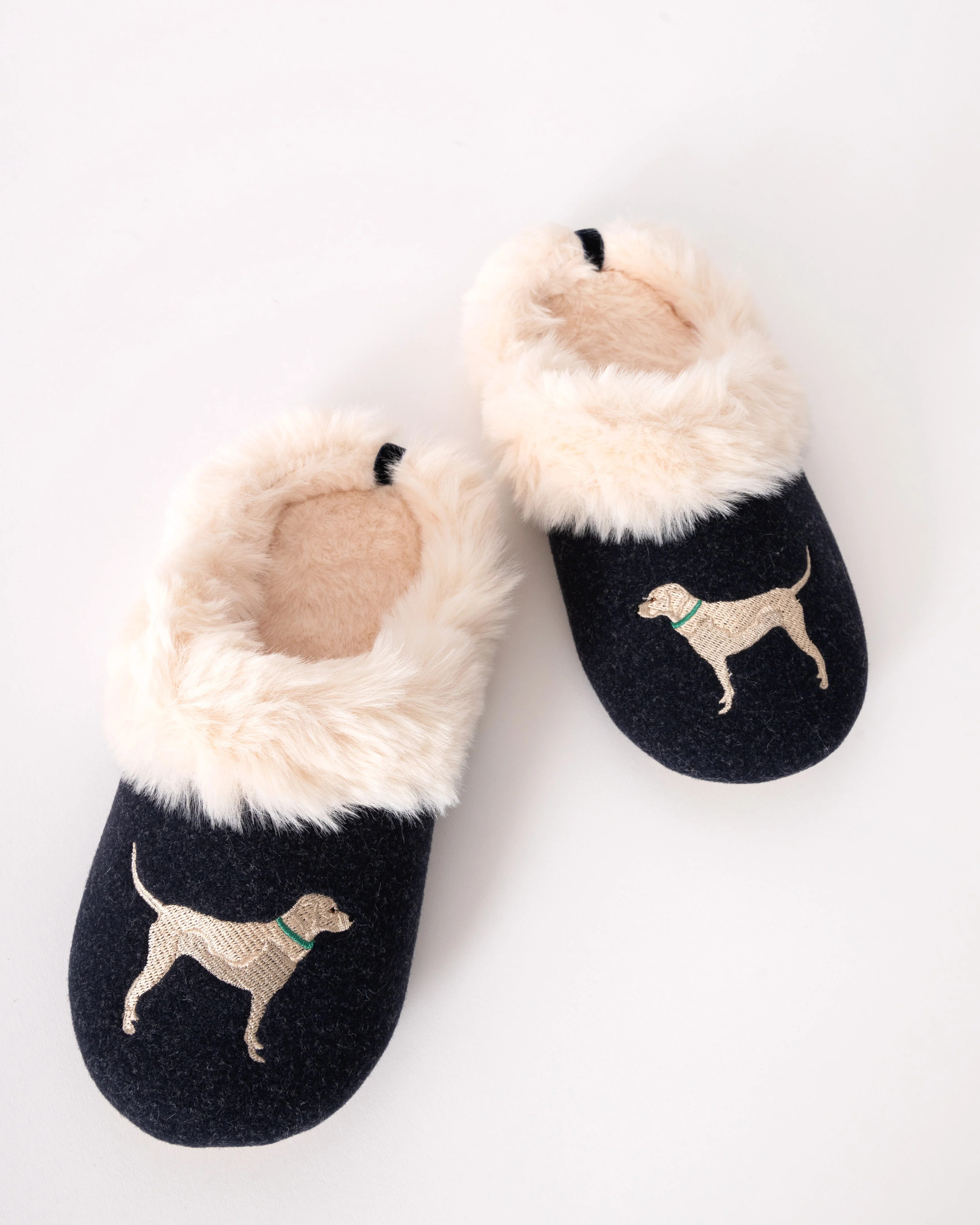 Joules Slippet Womens Slippers - Navy - Image 3