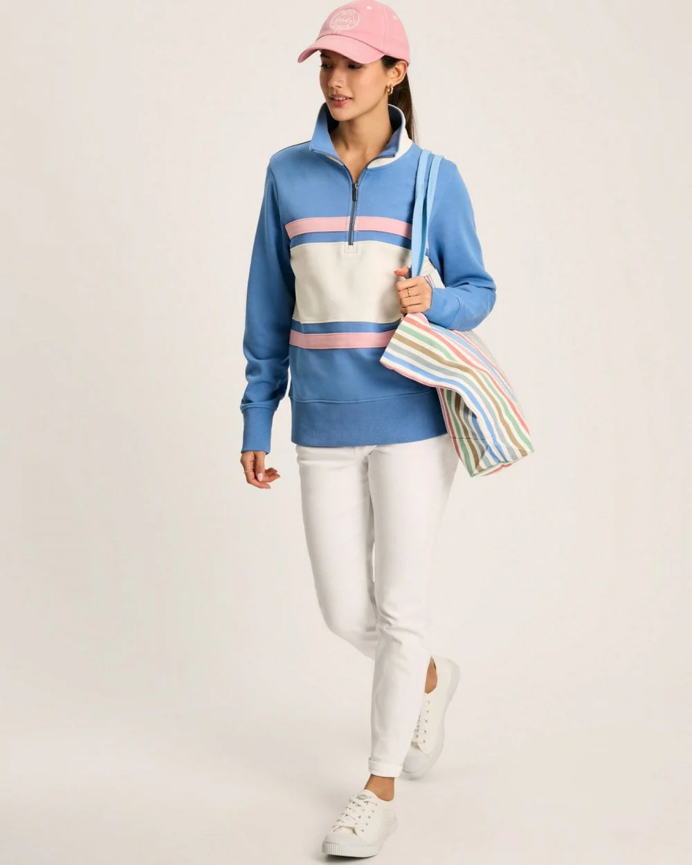 Joules Tadley Womens Half Zip Sweatshirt 224322 - Image 2