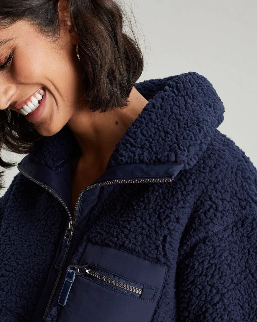 Joules Tilly Womens 1/4 Zip Fleece - French Navy - Image 6