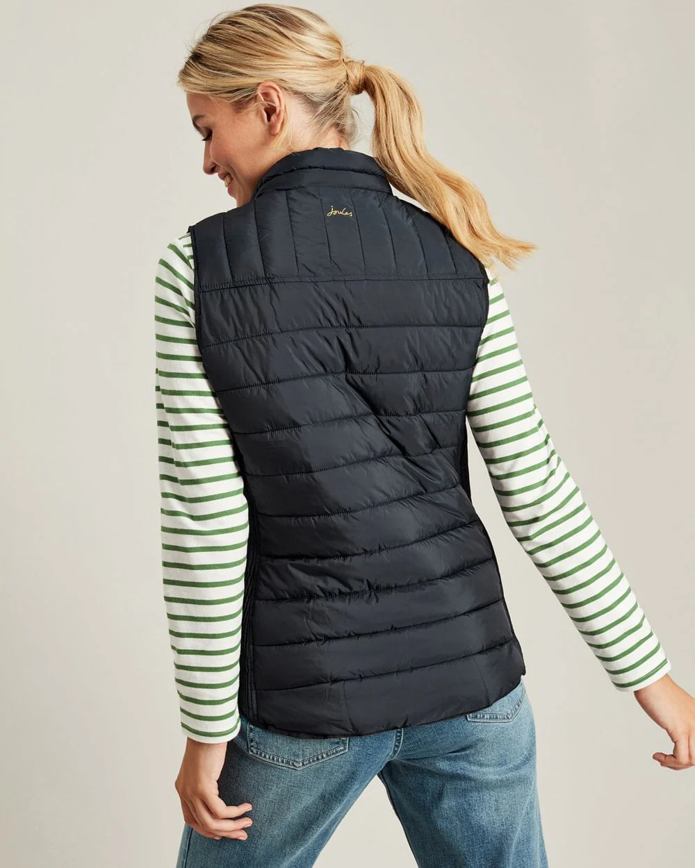 Joules Whitlow Womens Quilted Gilet - Marine Navy - Image 2