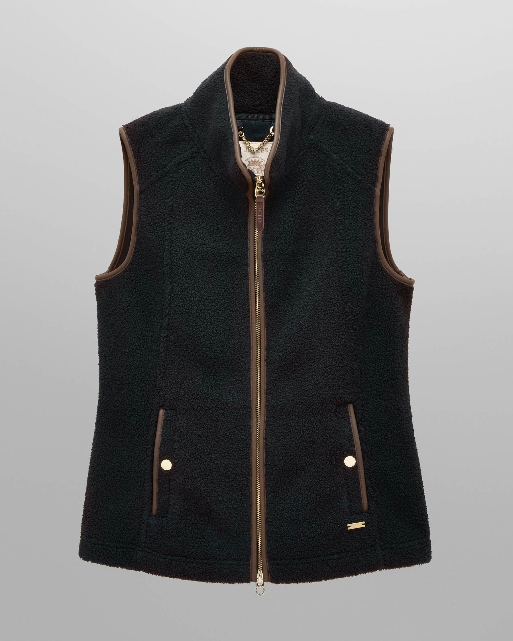 Joules Womens Heritage Borg Gilet - Navy - Image 4