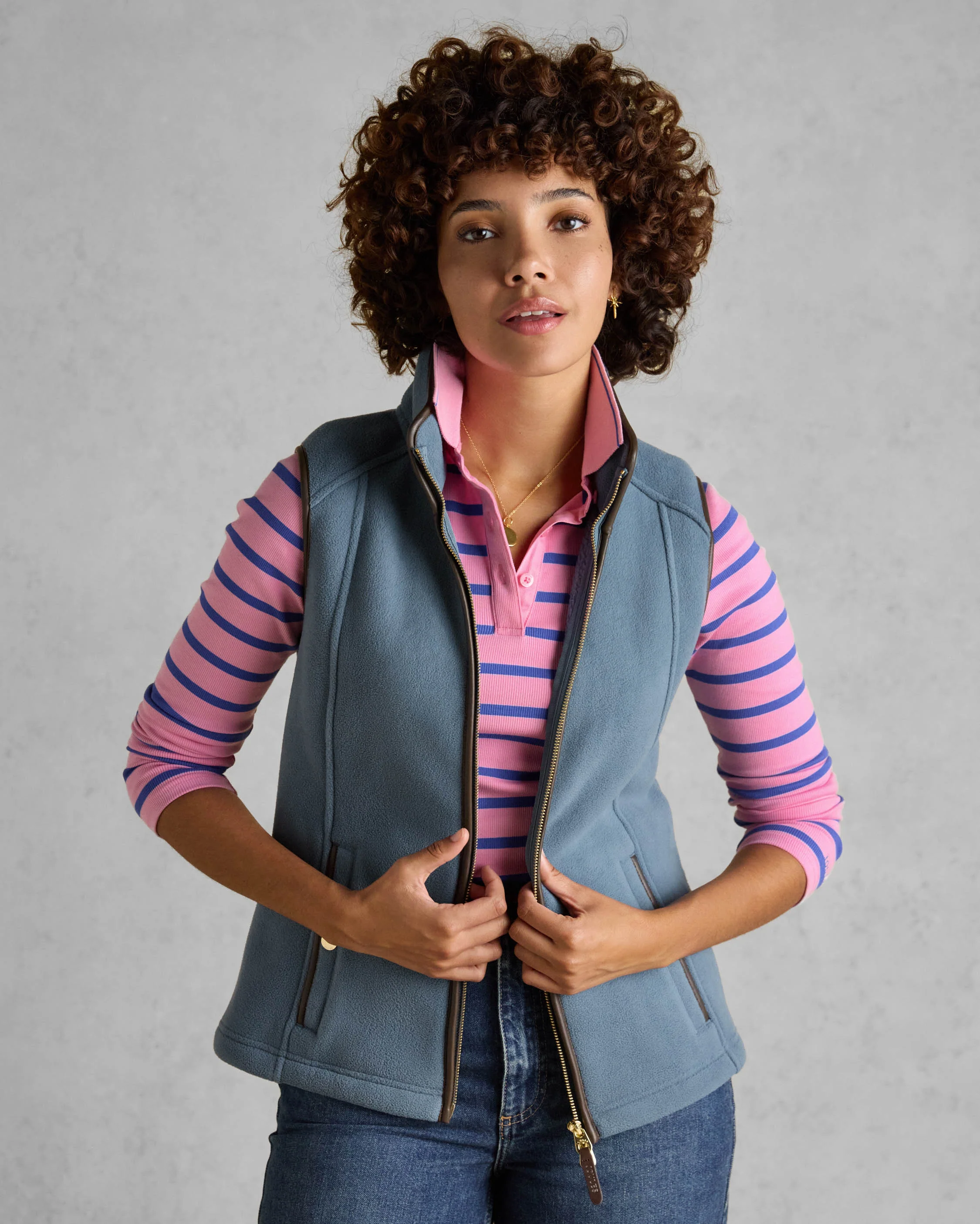 Joules Womens Heritage Gilet - Blue - Image 2