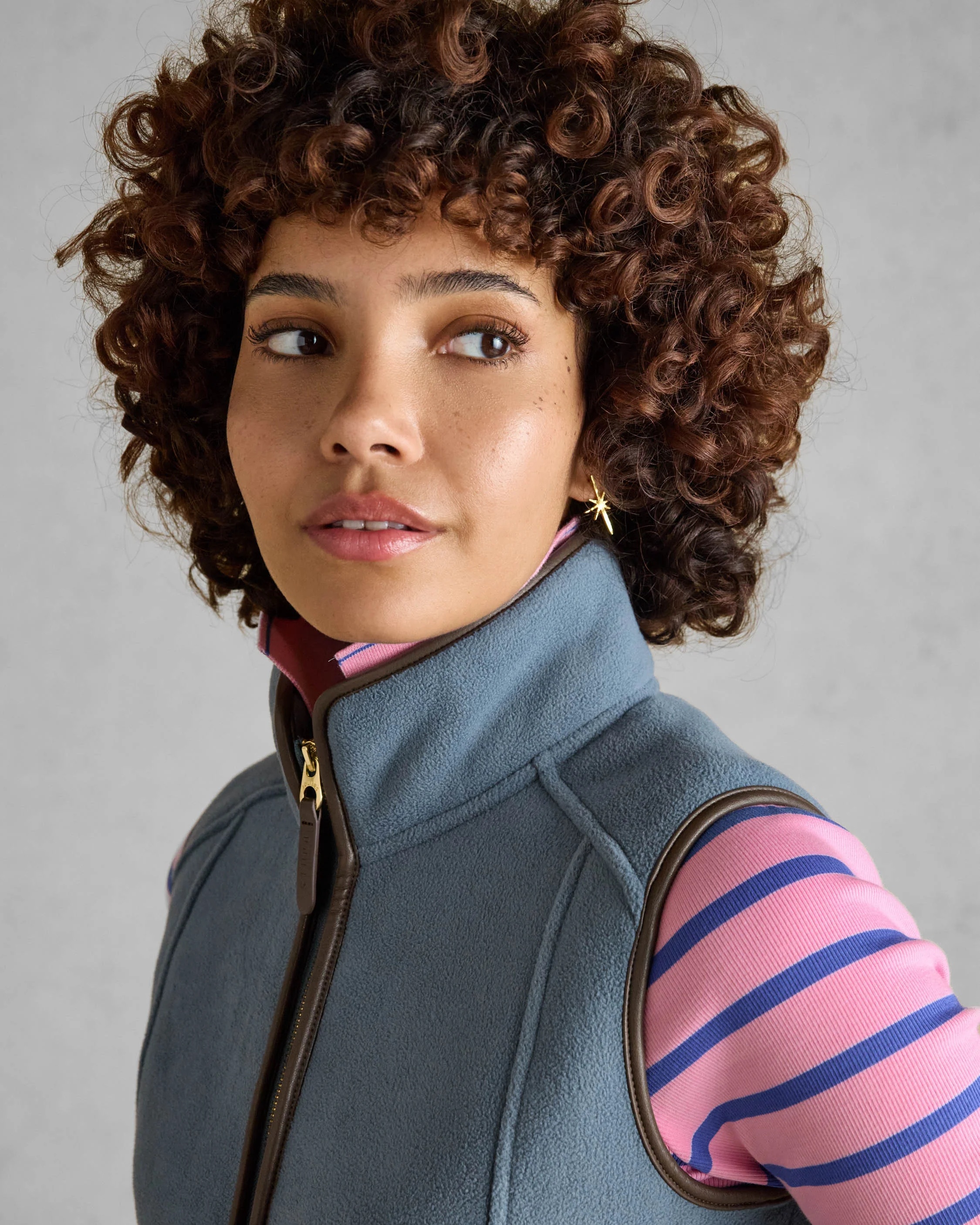 Joules Womens Heritage Gilet - Blue - Image 3