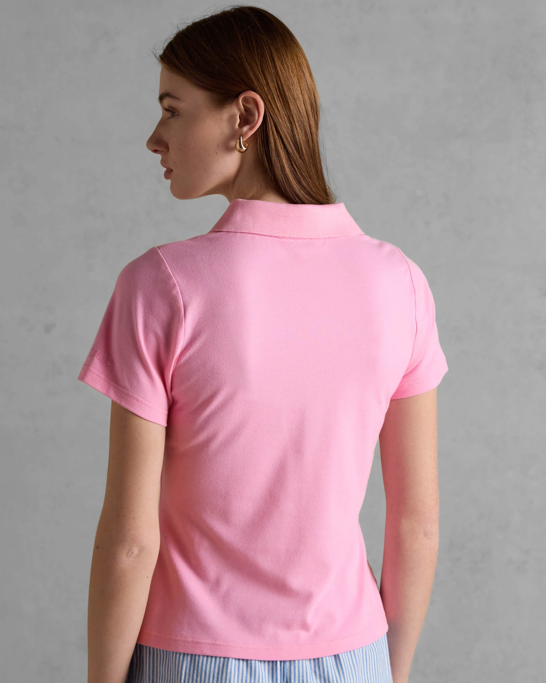 Joules Womens Jonty Polo Shirt - Pink - Image 4