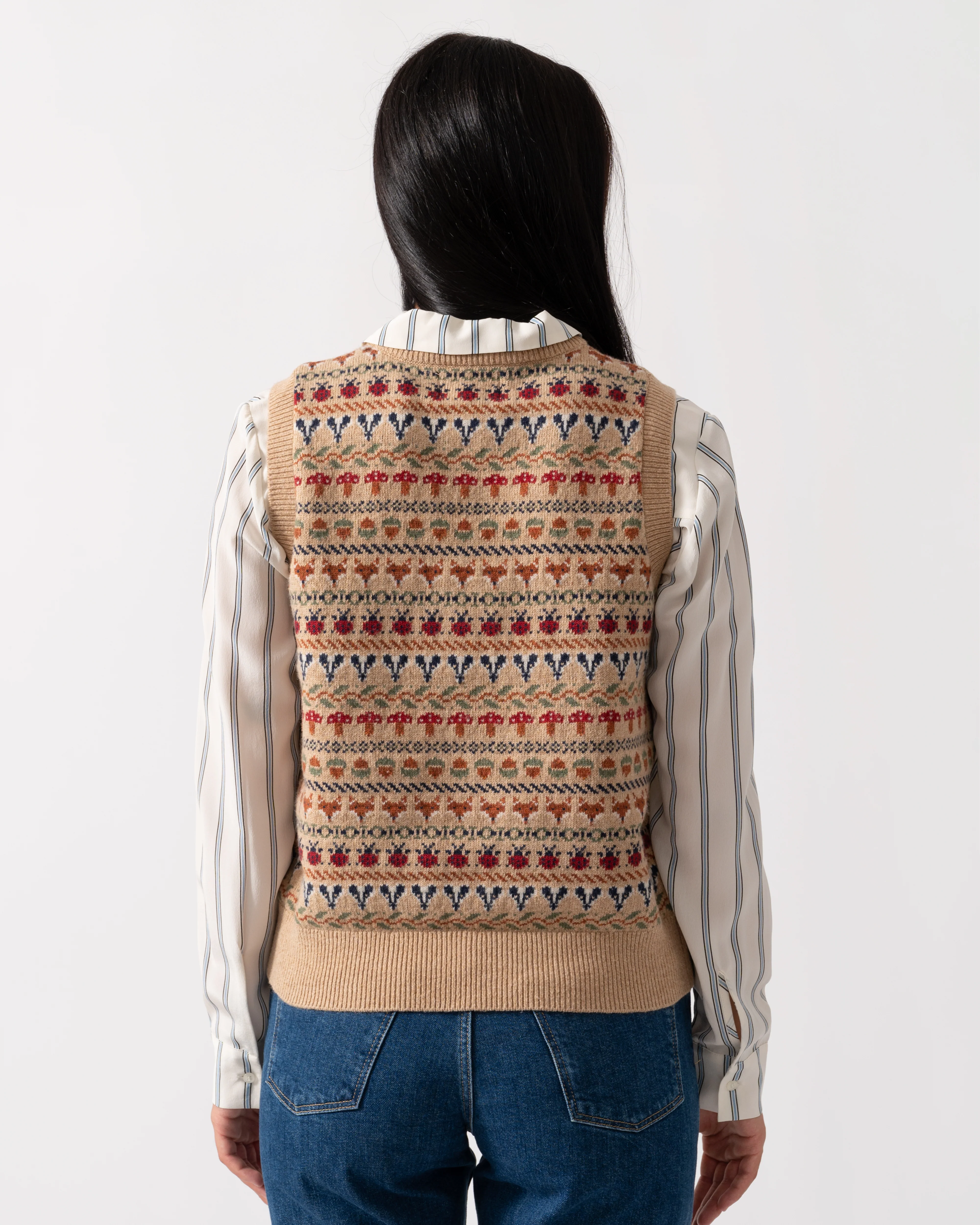 Joules Woodland Womens Tank Top - Oatmeal - Image 5