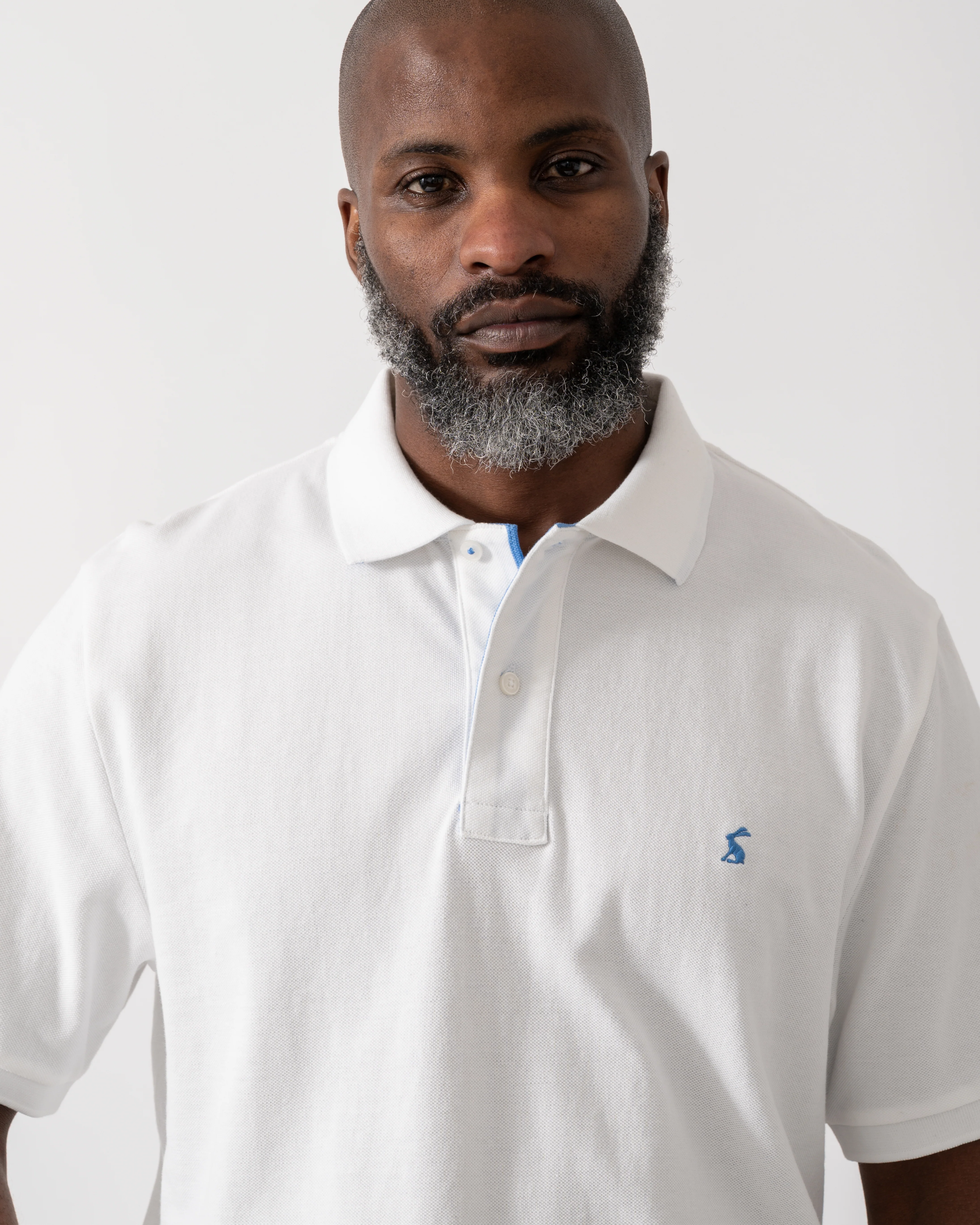 Joules Woody Mens Polo Shirt - White - Image 3