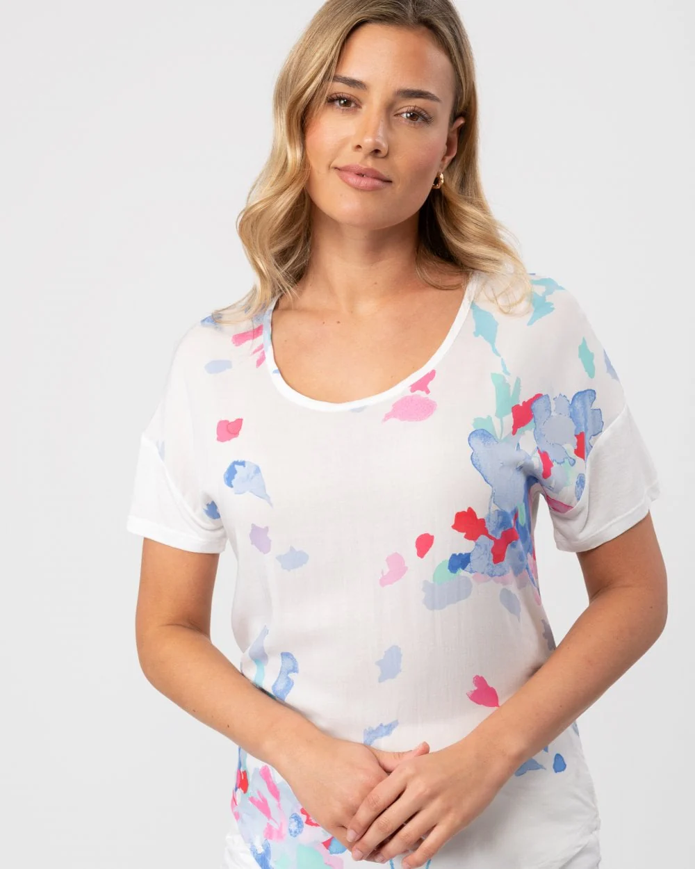 Joules Zoe Womens T-Shirt - Summer Floral - Image 2