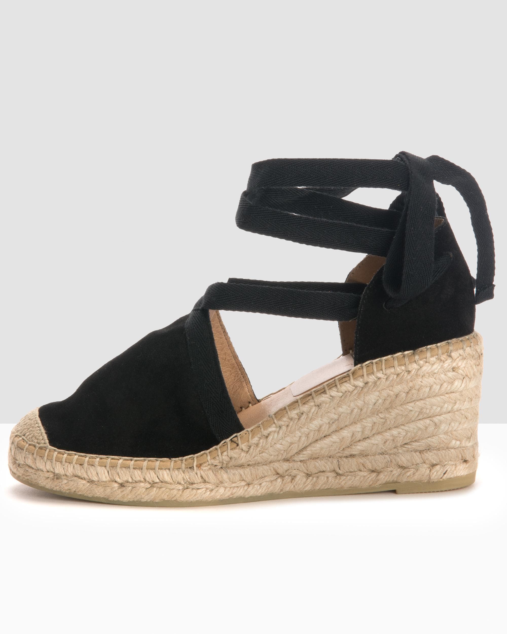 Kanna Ania Cortina Wedged Tie Sandals - Image 2