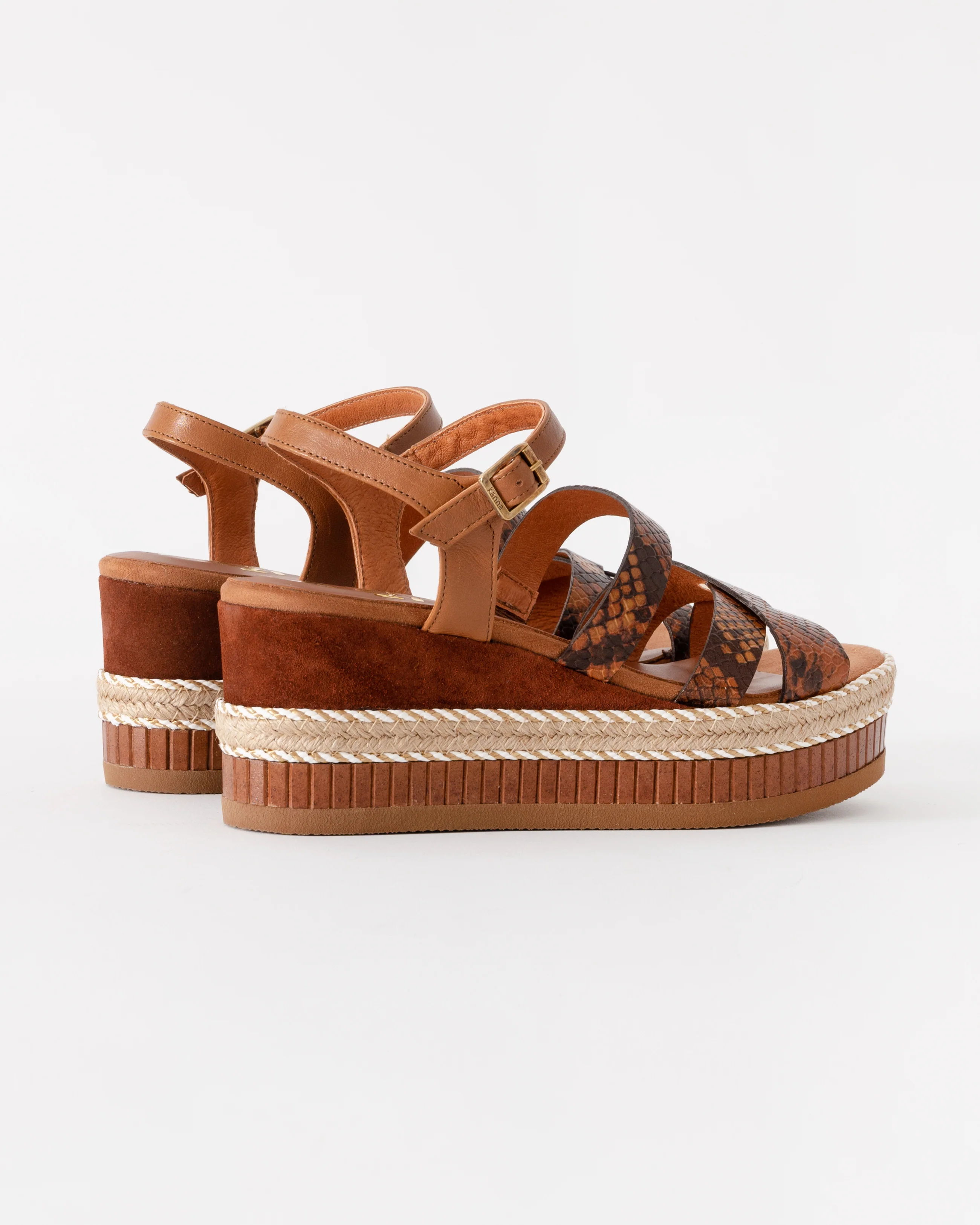 Kanna Grisel Womens Sandals - Brown - Image 3