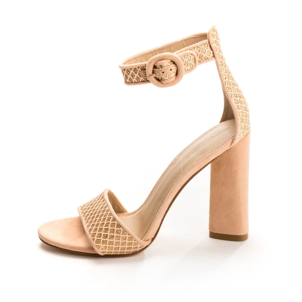 Kendall + Kylie Giselle Womens Suede Ankle Strap Heels - Image 2