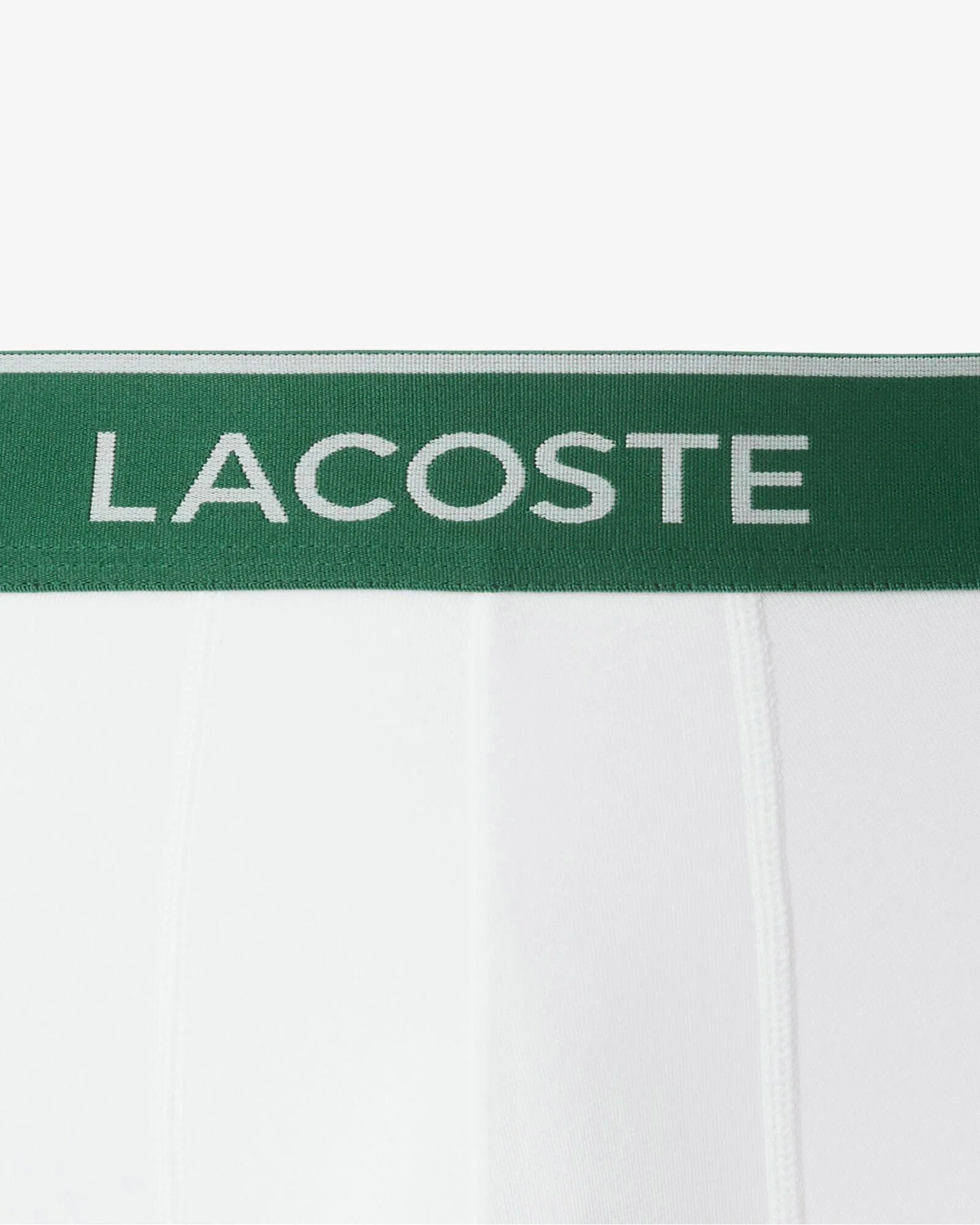 Lacoste 3-Pack of Mens Trunks - Black/White-Silver Chine NUA - Image 7