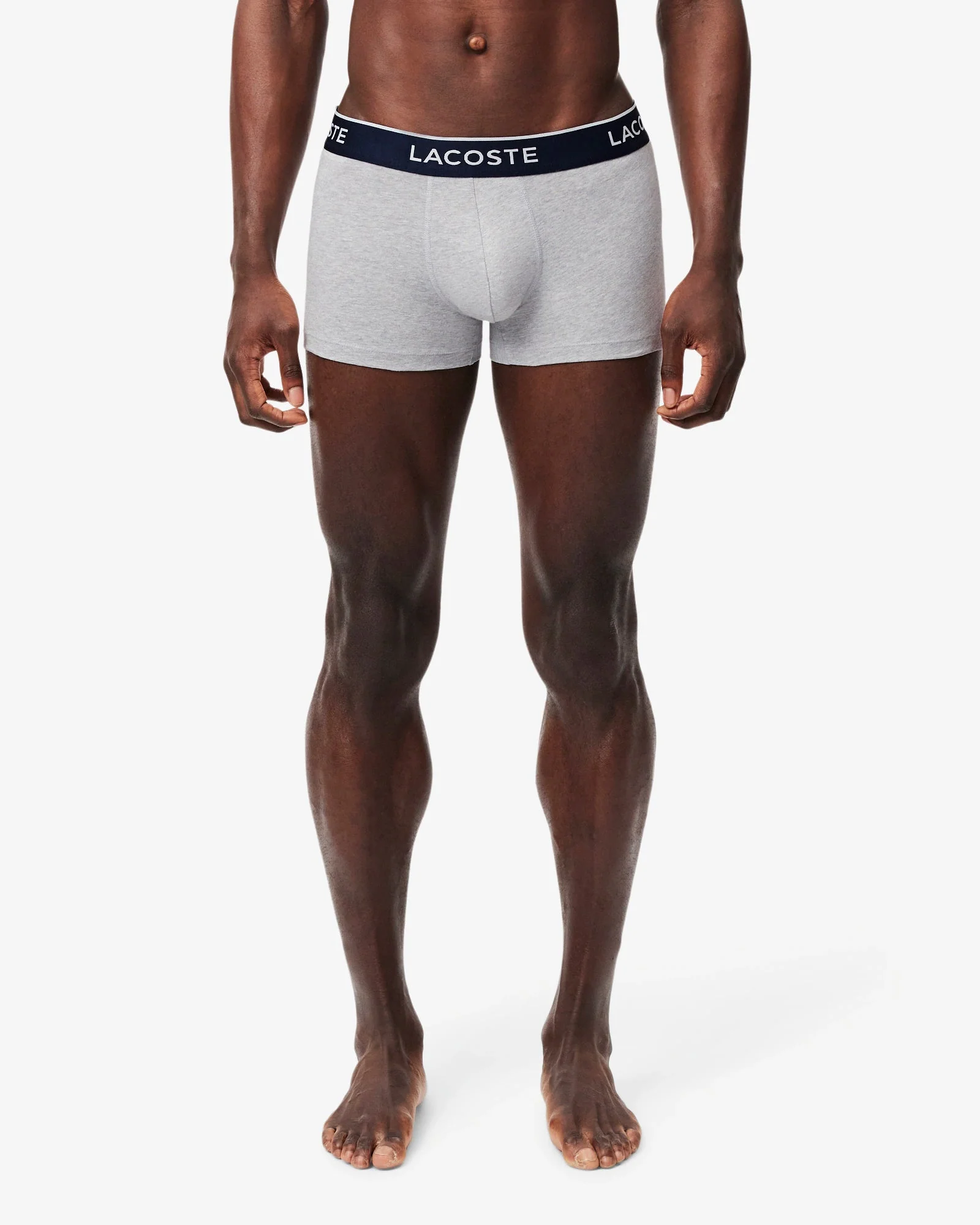 Lacoste 3-Pack of Mens Trunks - Silver Chine CCA - Image 2