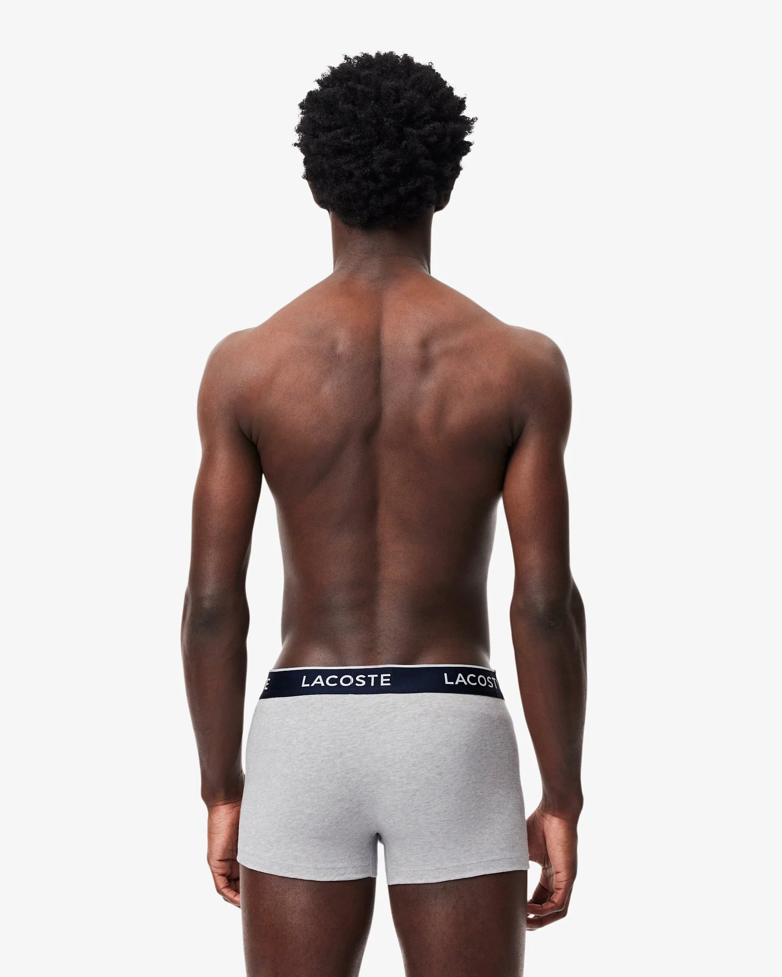 Lacoste 3-Pack of Mens Trunks - Silver Chine CCA - Image 4