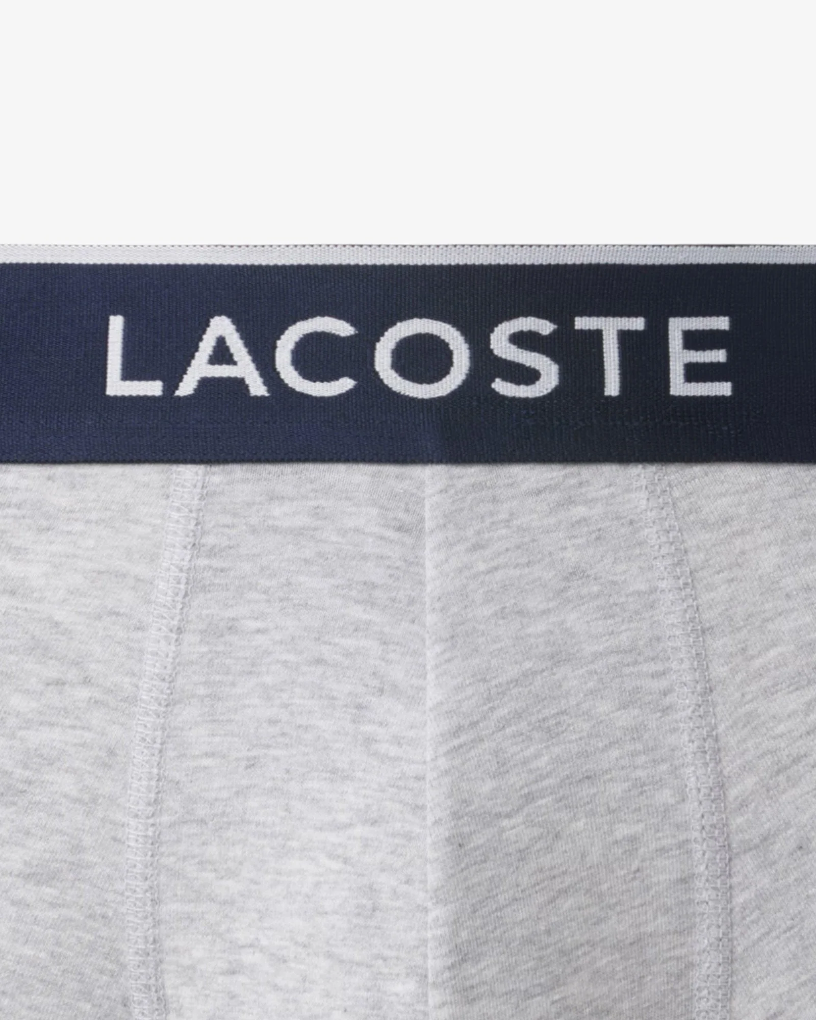Lacoste 3-Pack of Mens Trunks - Silver Chine CCA - Image 5