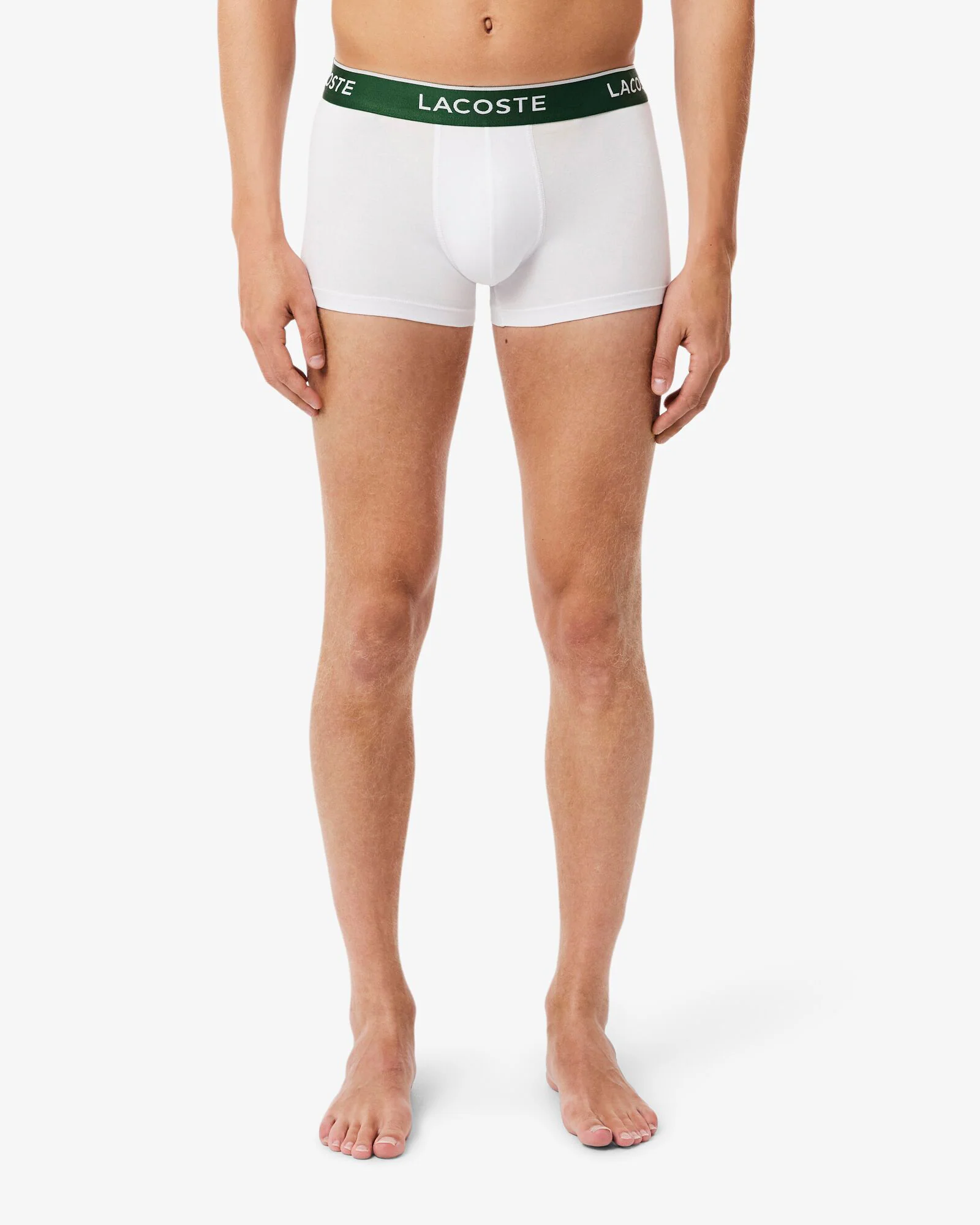 Lacoste 3-Pack of Mens Trunks - White 001 - Image 2