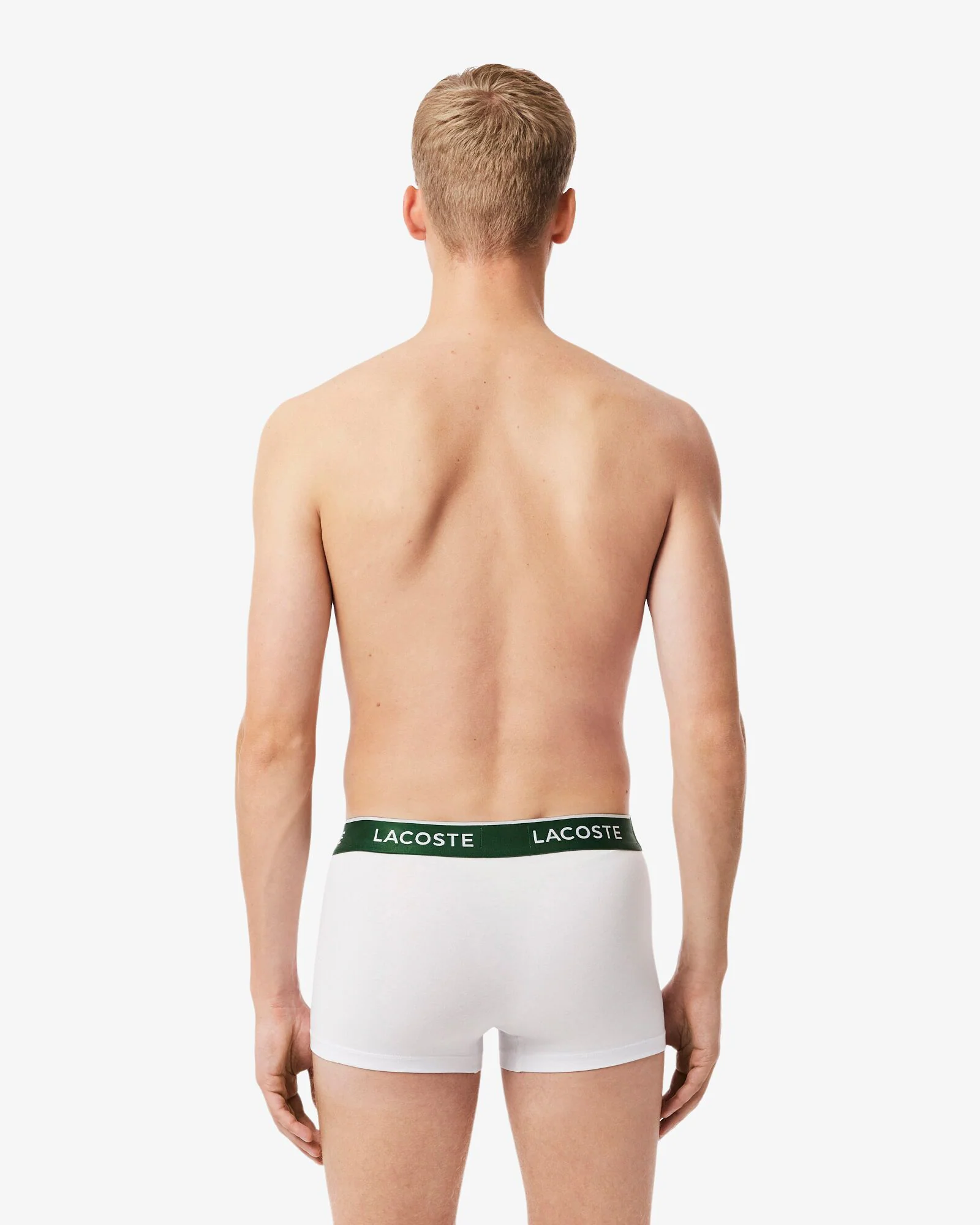 Lacoste 3-Pack of Mens Trunks - White 001 - Image 5