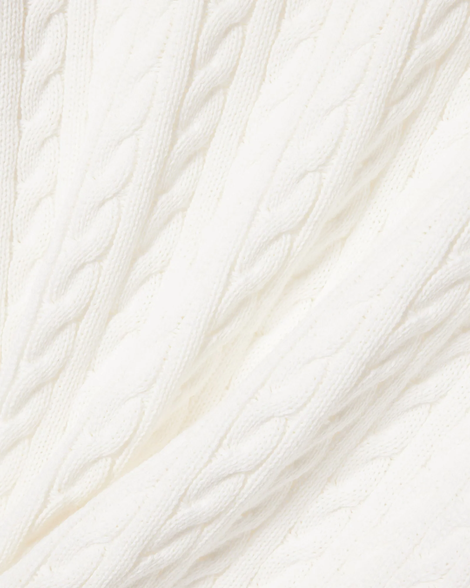 Lacoste Cable Knit Mens Cotton Jumper - Flour/Green - Image 7