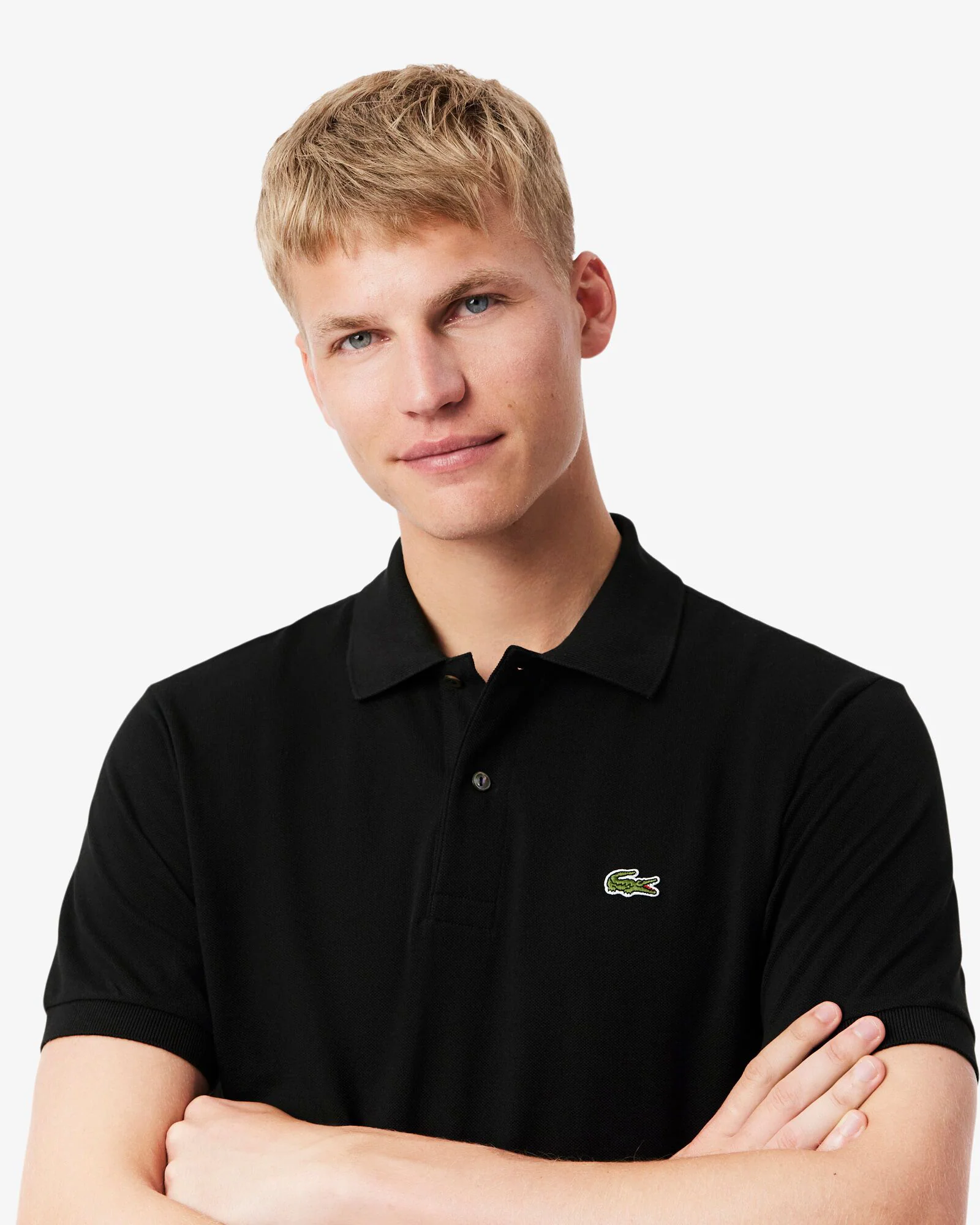 Lacoste Classic Fit L.12.12 Mens Short Sleeve Polo Shirt - Black 031 - Image 2