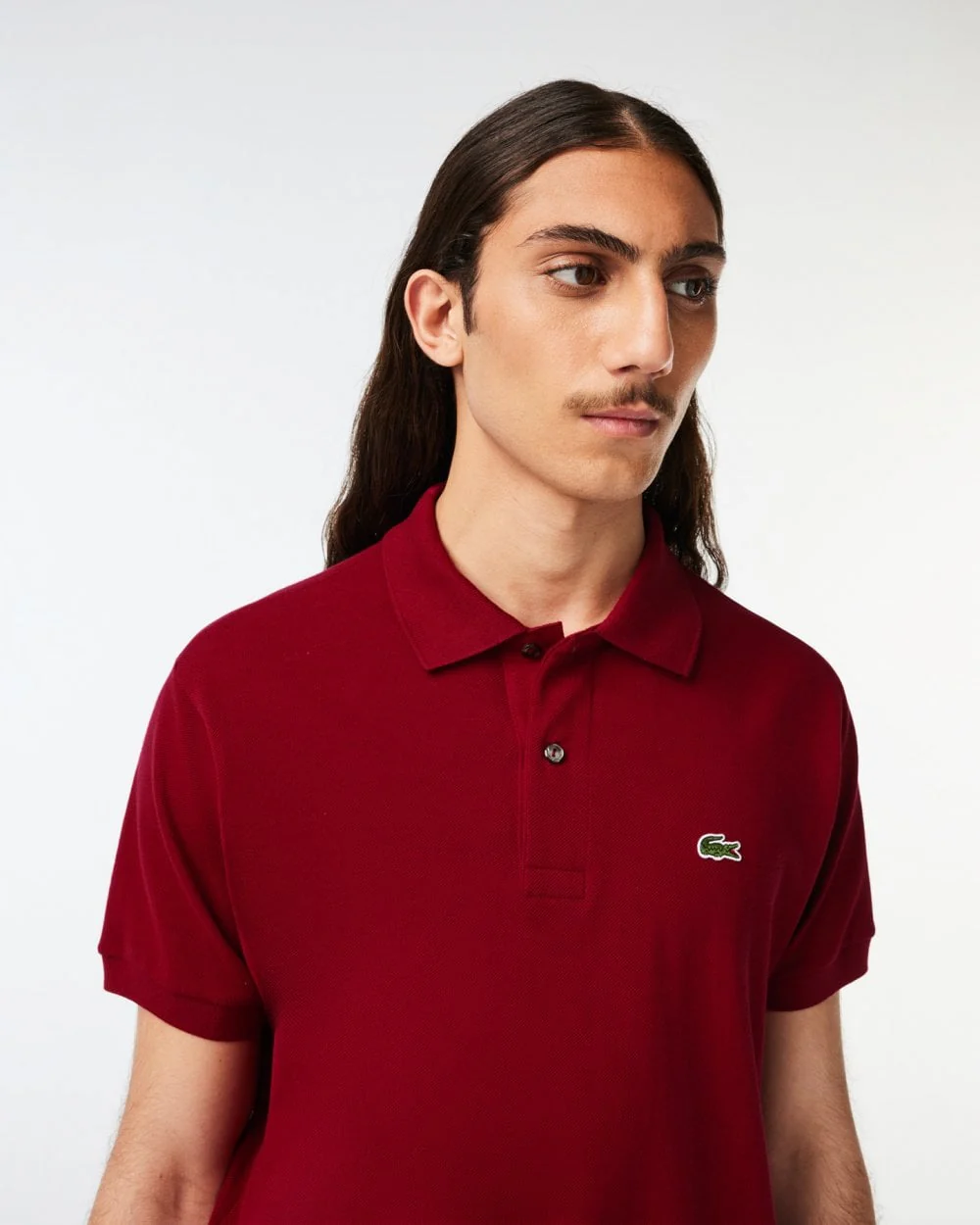 Lacoste Classic Fit L.12.12 Mens Short Sleeve Polo Shirt - Bordeaux 476 - Image 2
