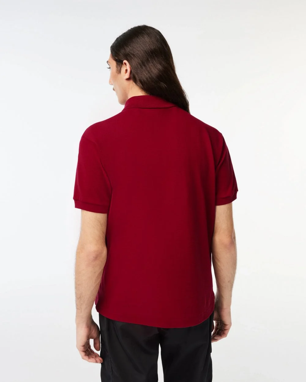 Lacoste Classic Fit L.12.12 Mens Short Sleeve Polo Shirt - Bordeaux 476 - Image 3