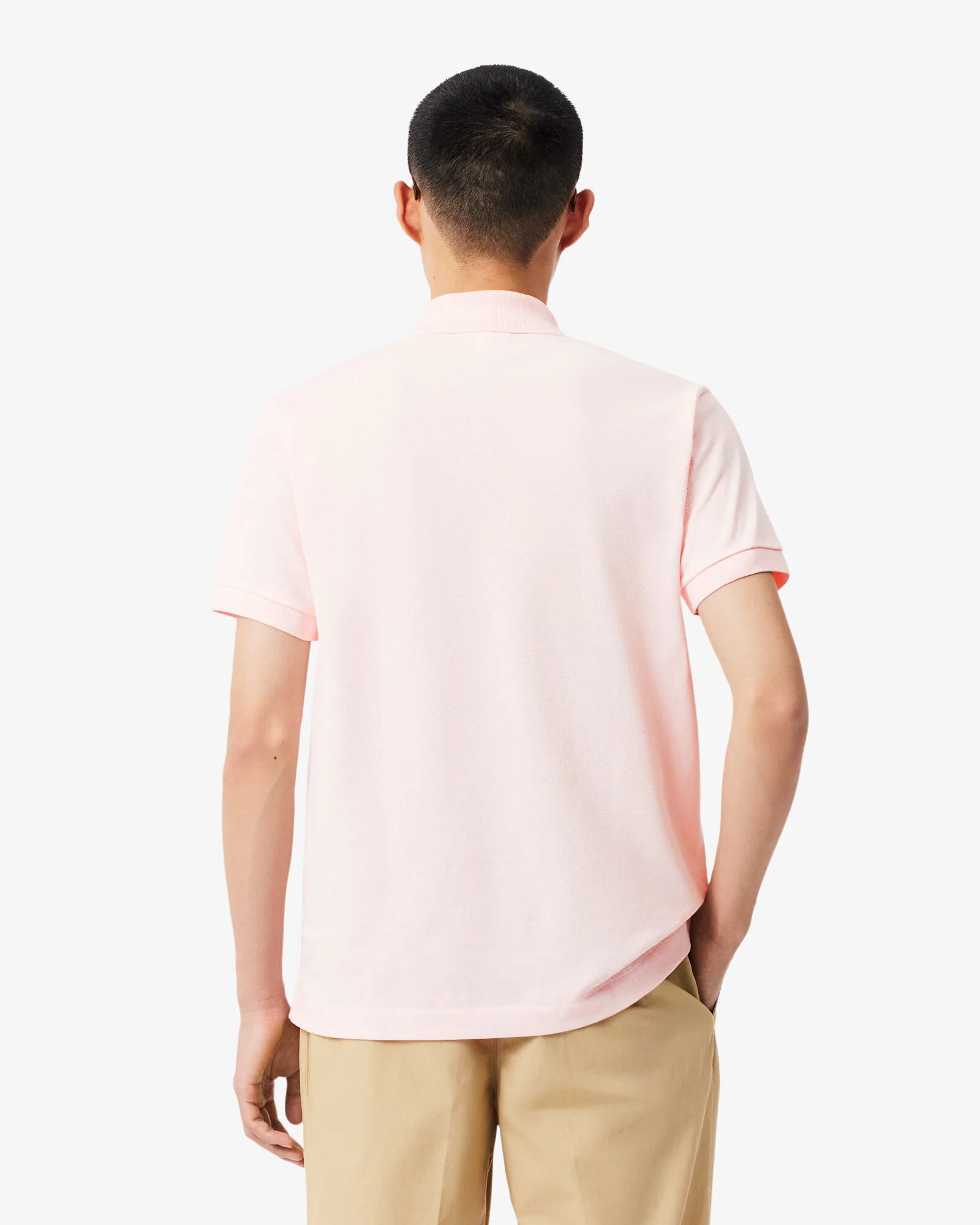 Lacoste Classic Fit L.12.12 Mens Short Sleeve Polo Shirt - Flamingo T03 - Image 4