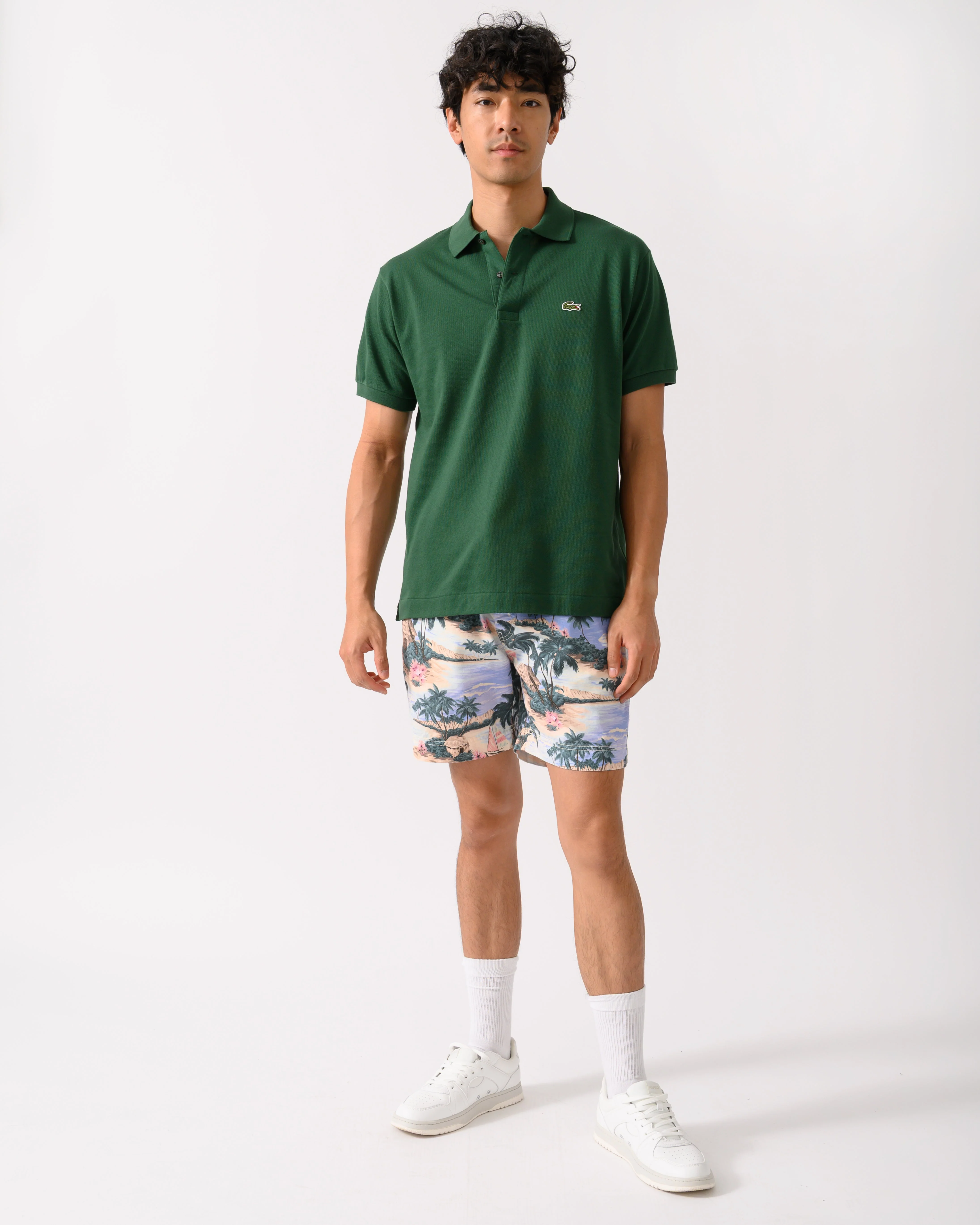 Lacoste Classic Fit L.12.12 Mens Short Sleeve Polo Shirt - Green 132 - Image 2