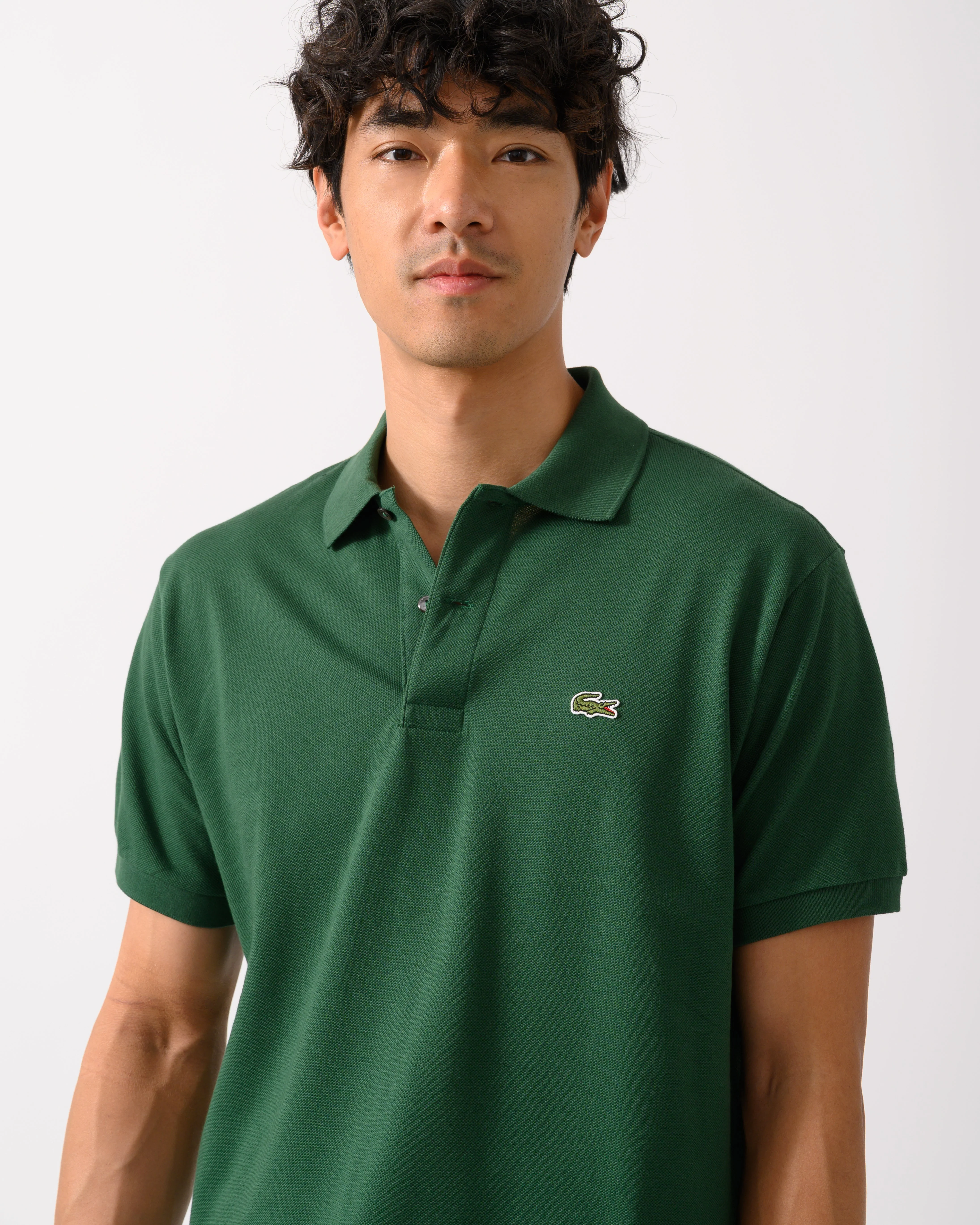 Lacoste Classic Fit L.12.12 Mens Short Sleeve Polo Shirt - Green 132 - Image 3