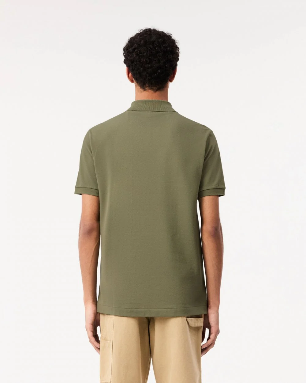 Lacoste Classic Fit L.12.12 Mens Short Sleeve Polo Shirt - Khaki BMY - Image 2