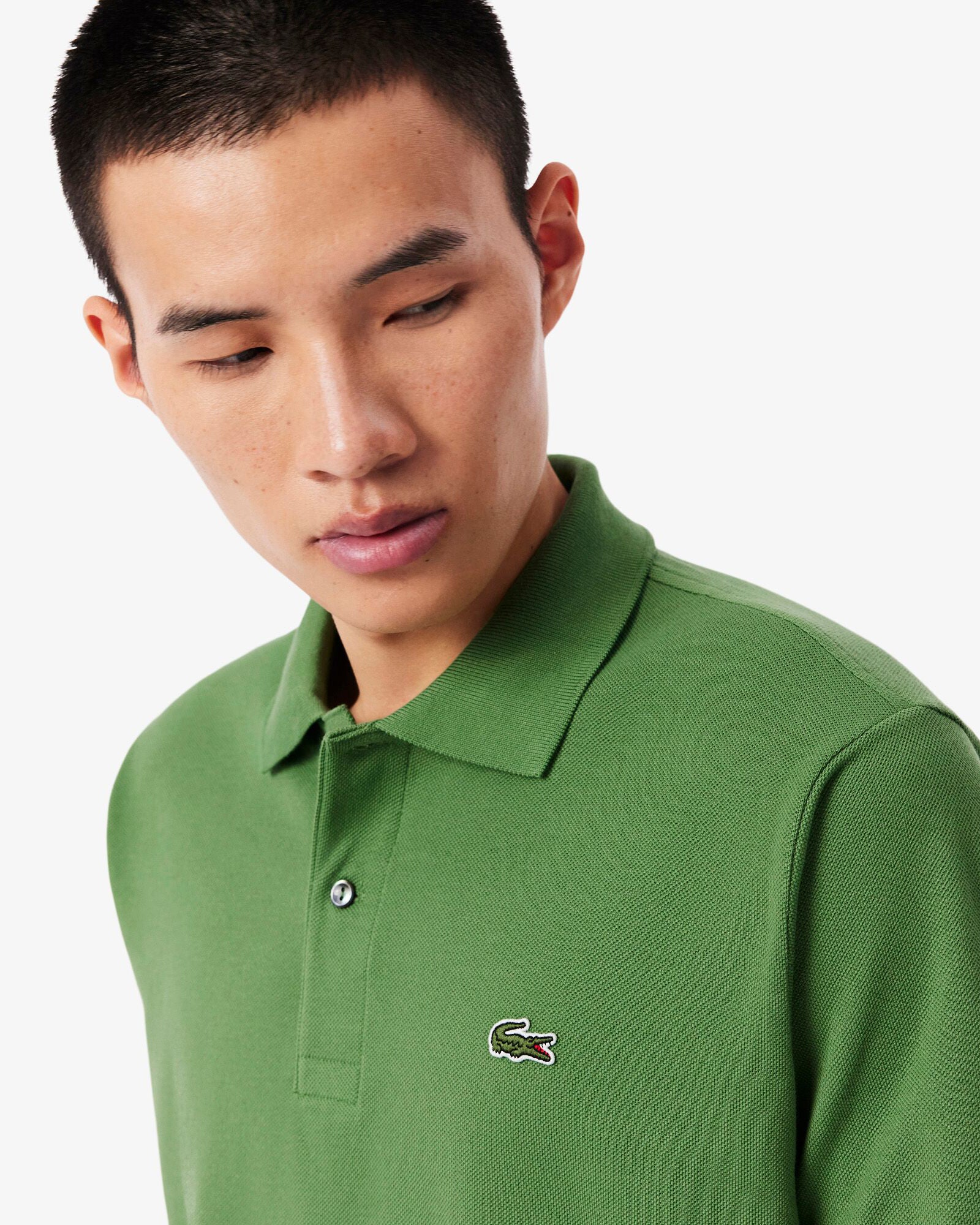 Lacoste Classic Fit L.12.12 Mens Short Sleeve Polo Shirt - Lamb's Lettuce 02M - Image 2