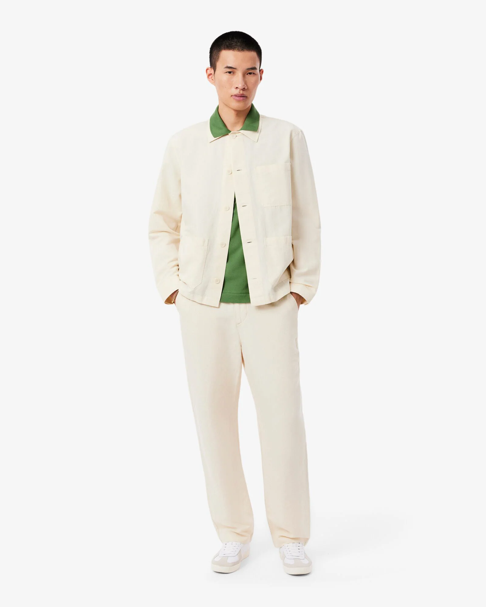 Lacoste Classic Fit L.12.12 Mens Short Sleeve Polo Shirt - Lamb's Lettuce 02M - Image 3