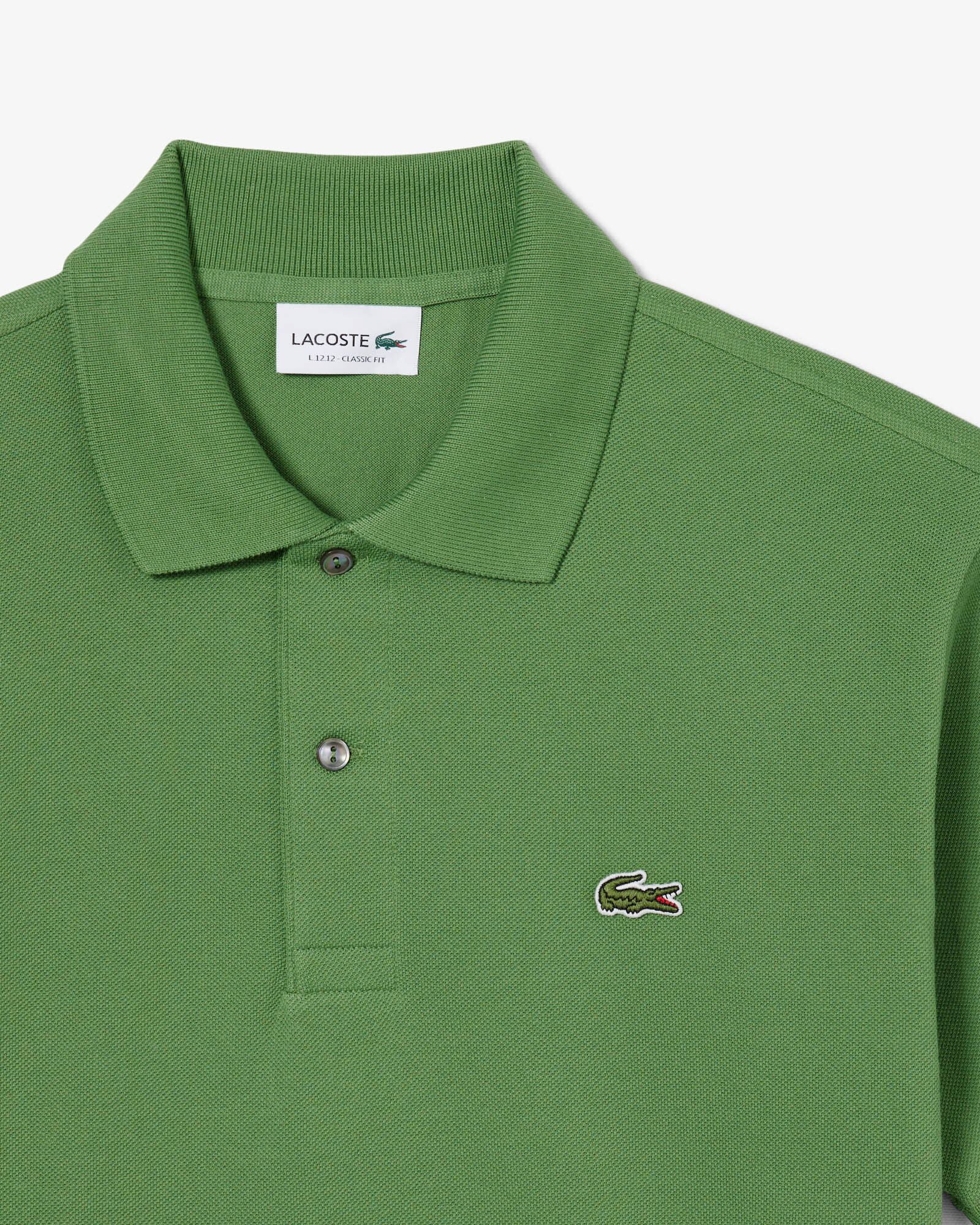 Lacoste Classic Fit L.12.12 Mens Short Sleeve Polo Shirt - Lamb's Lettuce 02M - Image 5
